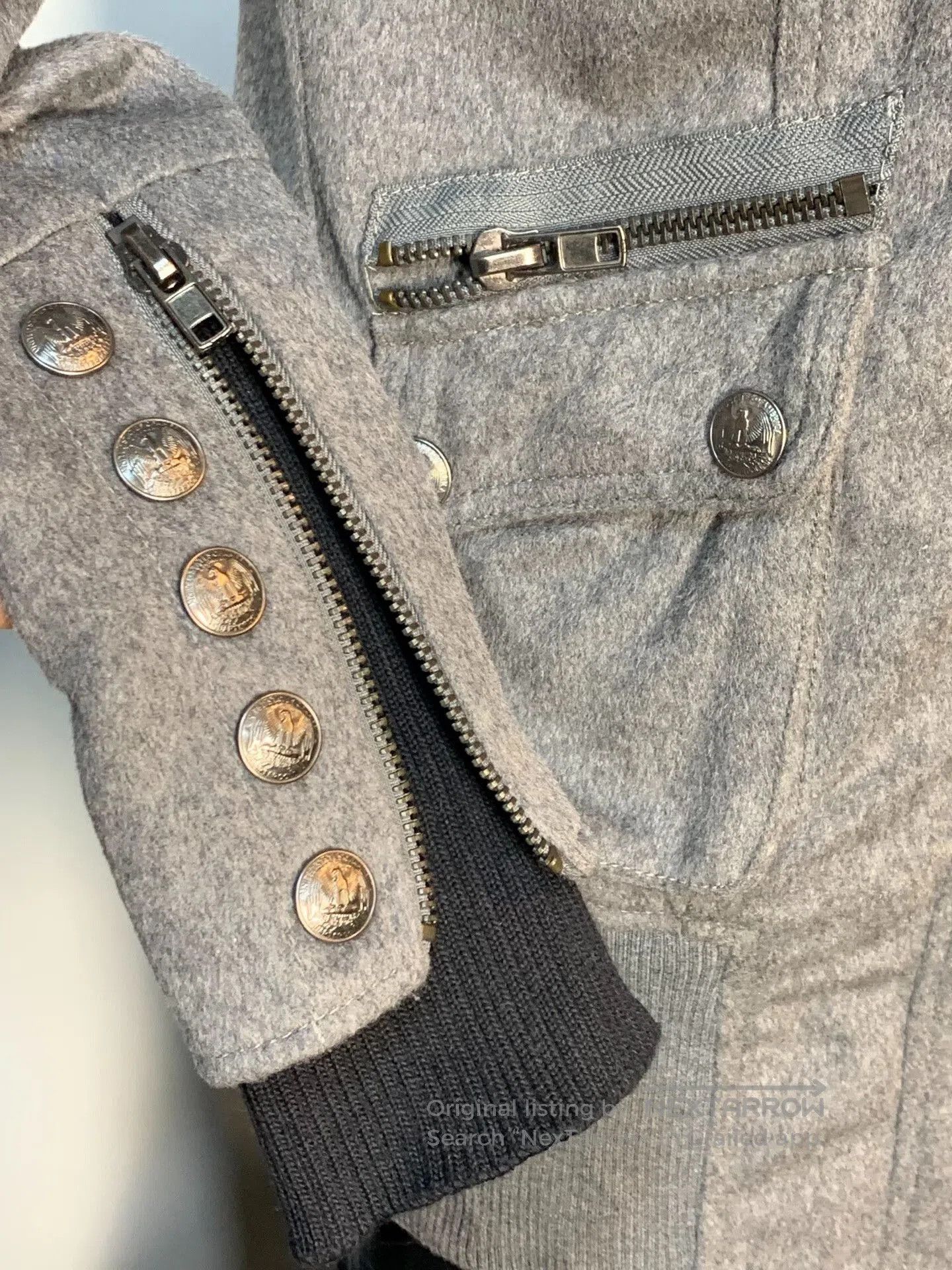 Other D.I.A Removable Collar Black Jacket. Size US M / EU 48-50 / 2 - 4 Thumbnail