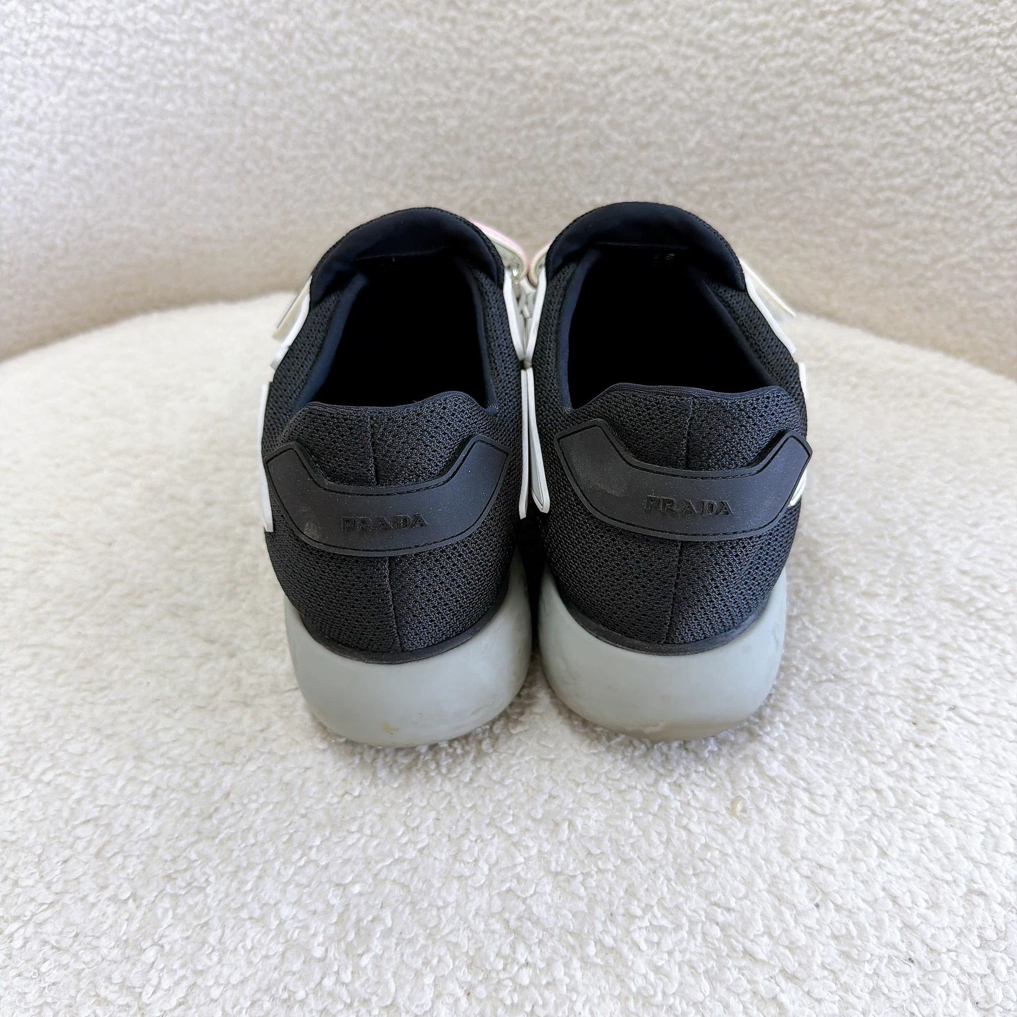 Prada Prada Black Sneaker Size 35 Size US 4.5 / IT 34.5 - 4 Thumbnail