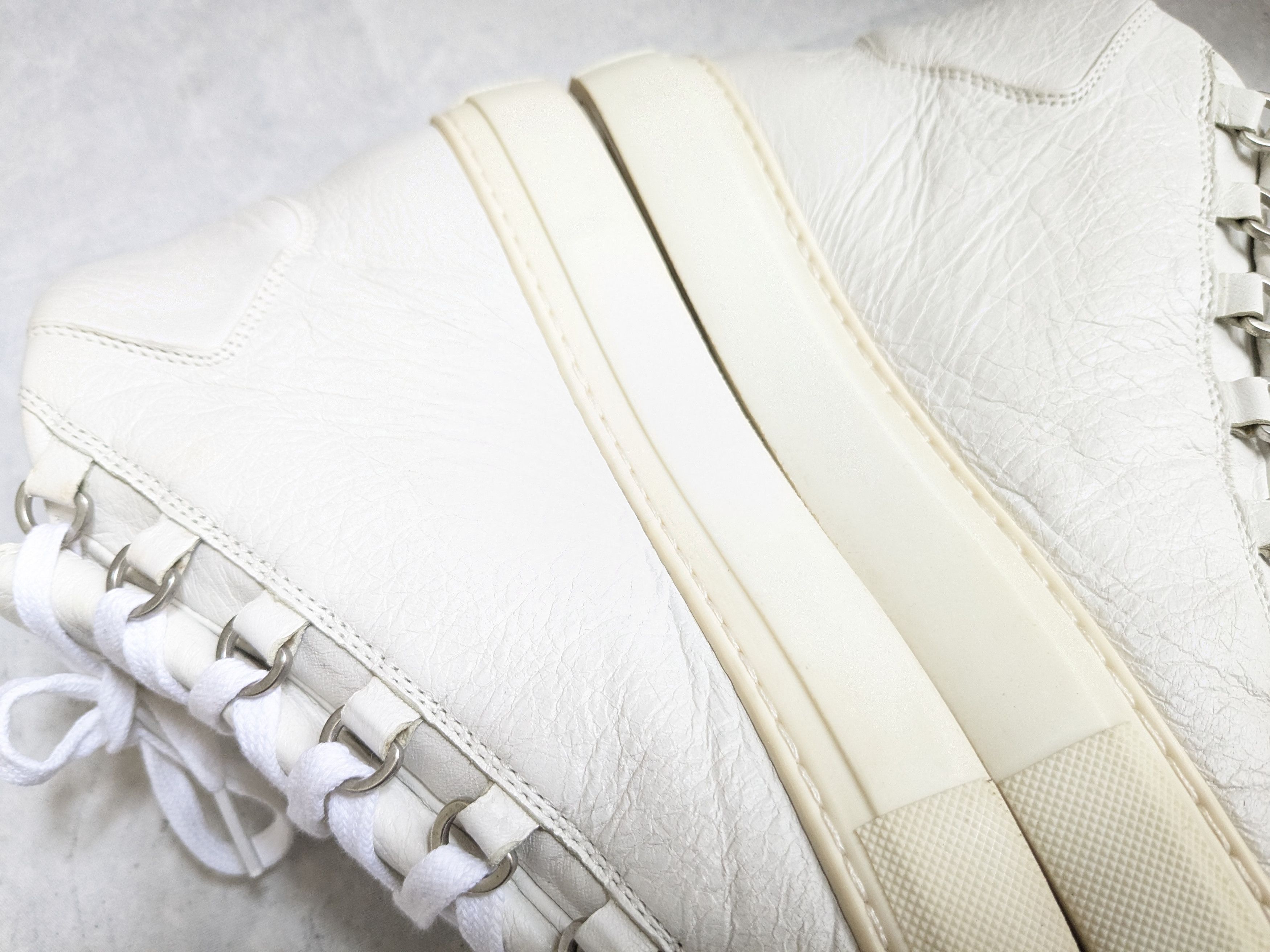 Balenciaga Balenciaga Arena Sneakers White 9 High Tops Leather Size US 9 / EU 42 - 9 Thumbnail