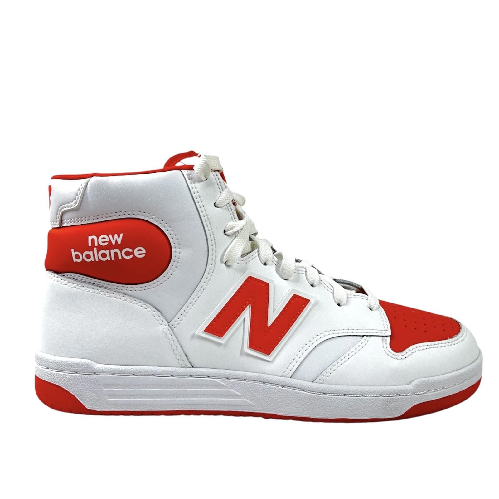 New Balance New Balance Hi Men's Shoes White/Orange (BB480SCA) SIZE 10.5 Size US 10.5 / EU 43-44 - 7 Thumbnail
