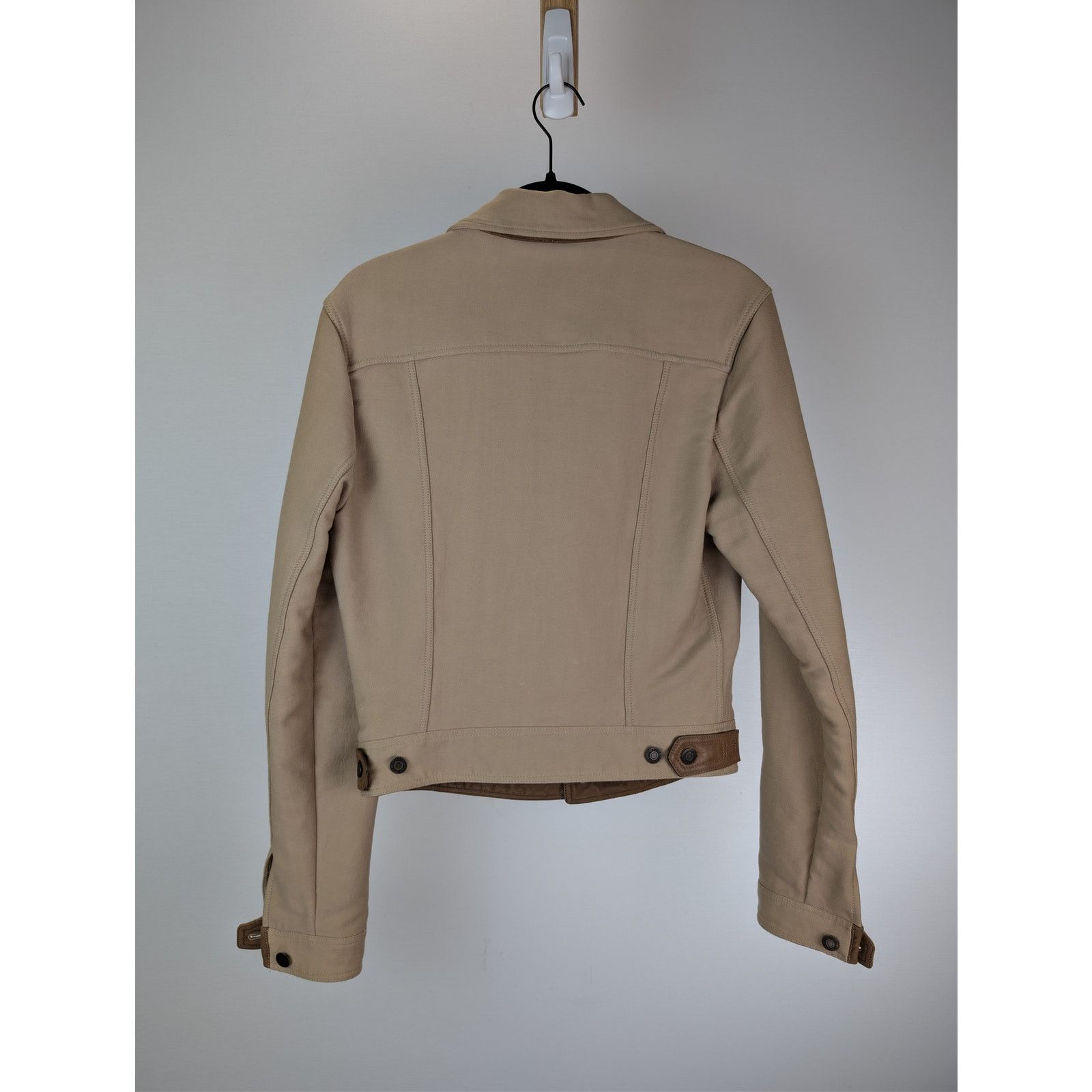 Tom Ford o1rshd1 Stretch Cotton Trucker Jacket in Beige Size US M / EU 48-50 / 2 - 11 Thumbnail