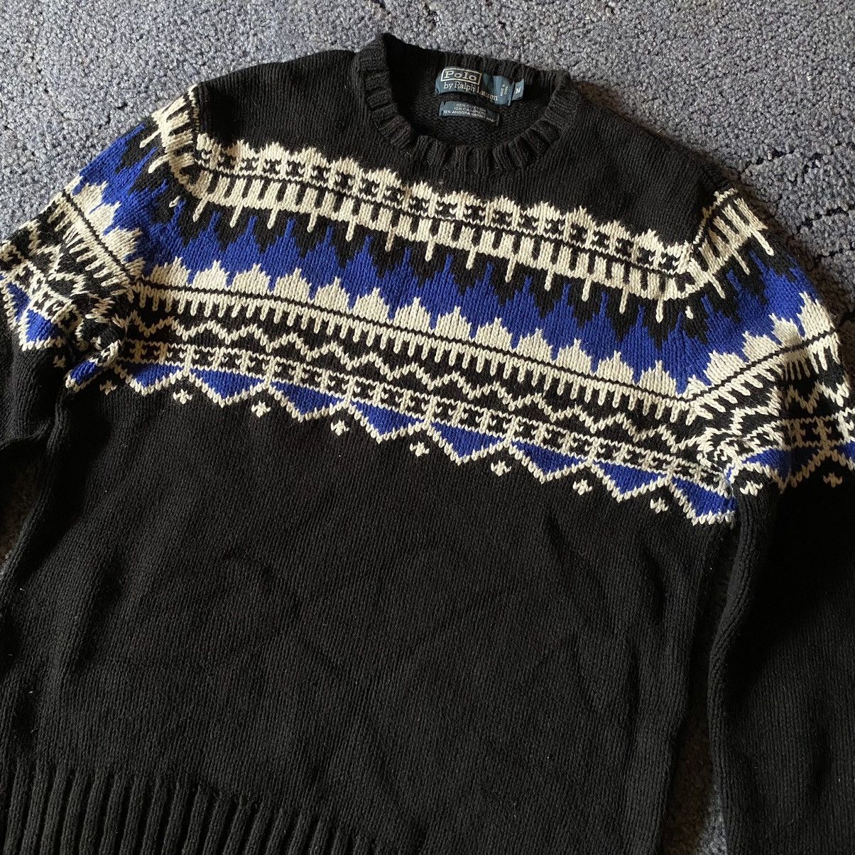 Polo Ralph Lauren RARE Hand Knitted Polo Ralph Lauren Sweater Size US M / EU 48-50 / 2 - 2 Thumbnail