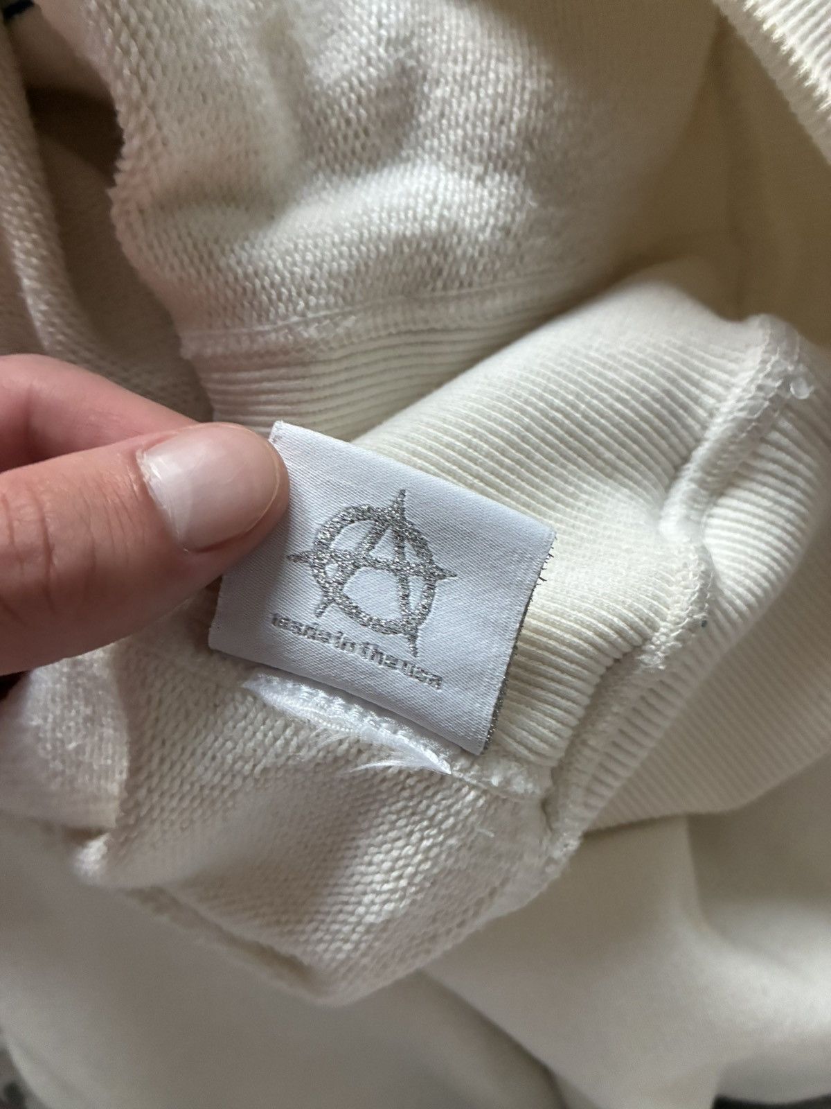 Revenge Revenge Cream Embroidered Hoodie Size US L / EU 52-54 / 3 - 7 Thumbnail