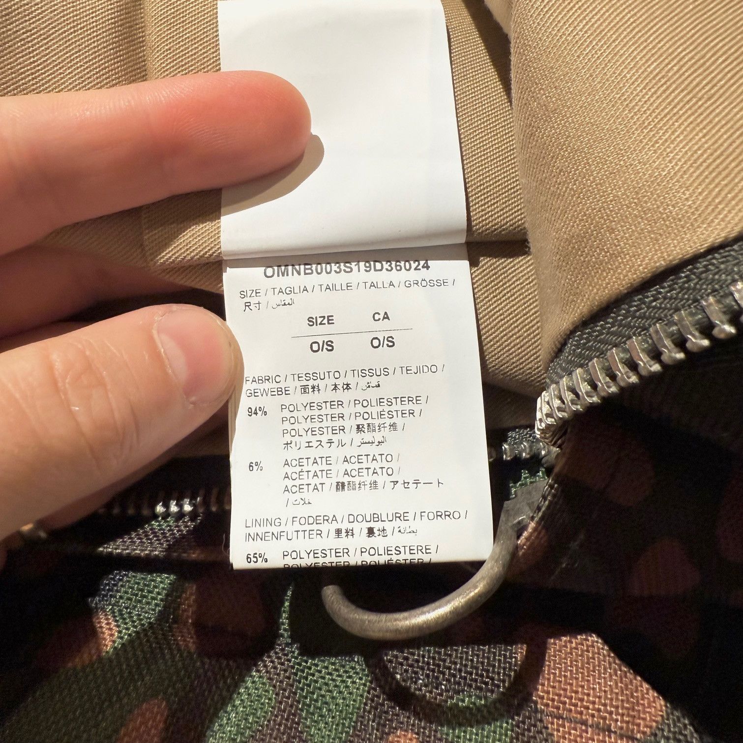 Off-White Off-white Green Camouflage Arrow Print Backpack Size ONE SIZE - 16 Thumbnail