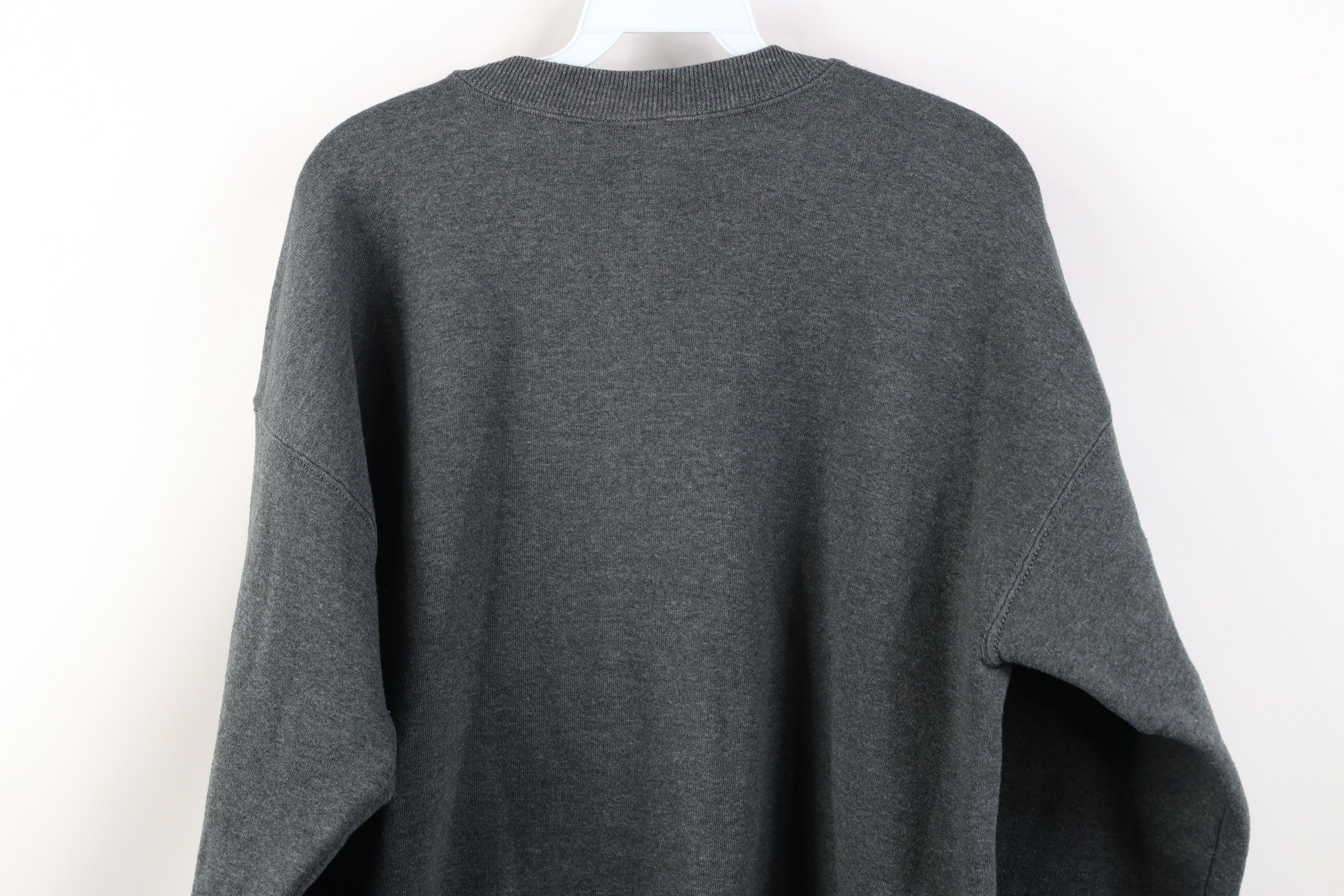 Vintage Vintage 90s Streetwear Heavy Crewneck Sweatshirt Gray USA Size US XL / EU 56 / 4 - 10 Thumbnail