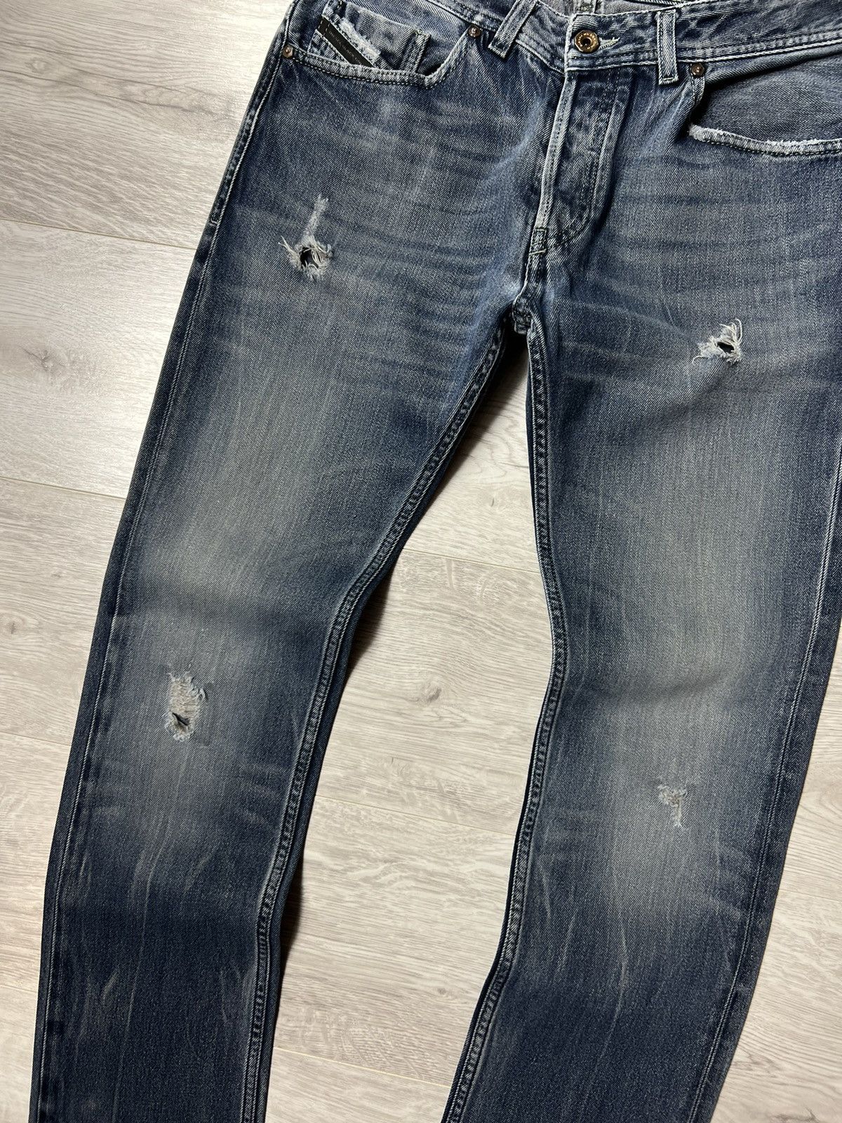 Diesel Black Gold Diesel Black Gold Excess Distressed Jeans Men’s Denim Pants Size US 29 - 3 Thumbnail