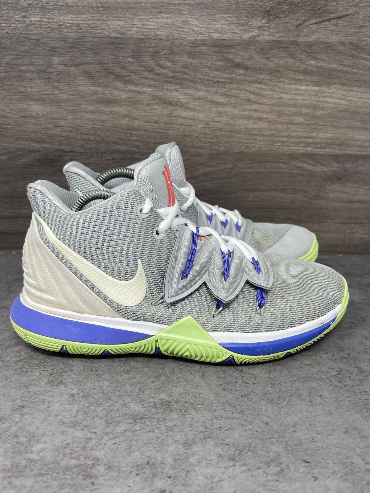 Nike Nike Kyrie 5 Sneakers Kids Size 6Y GS Grey Green AQ2456-099 Size US 6 / EU 39 - 5 Thumbnail