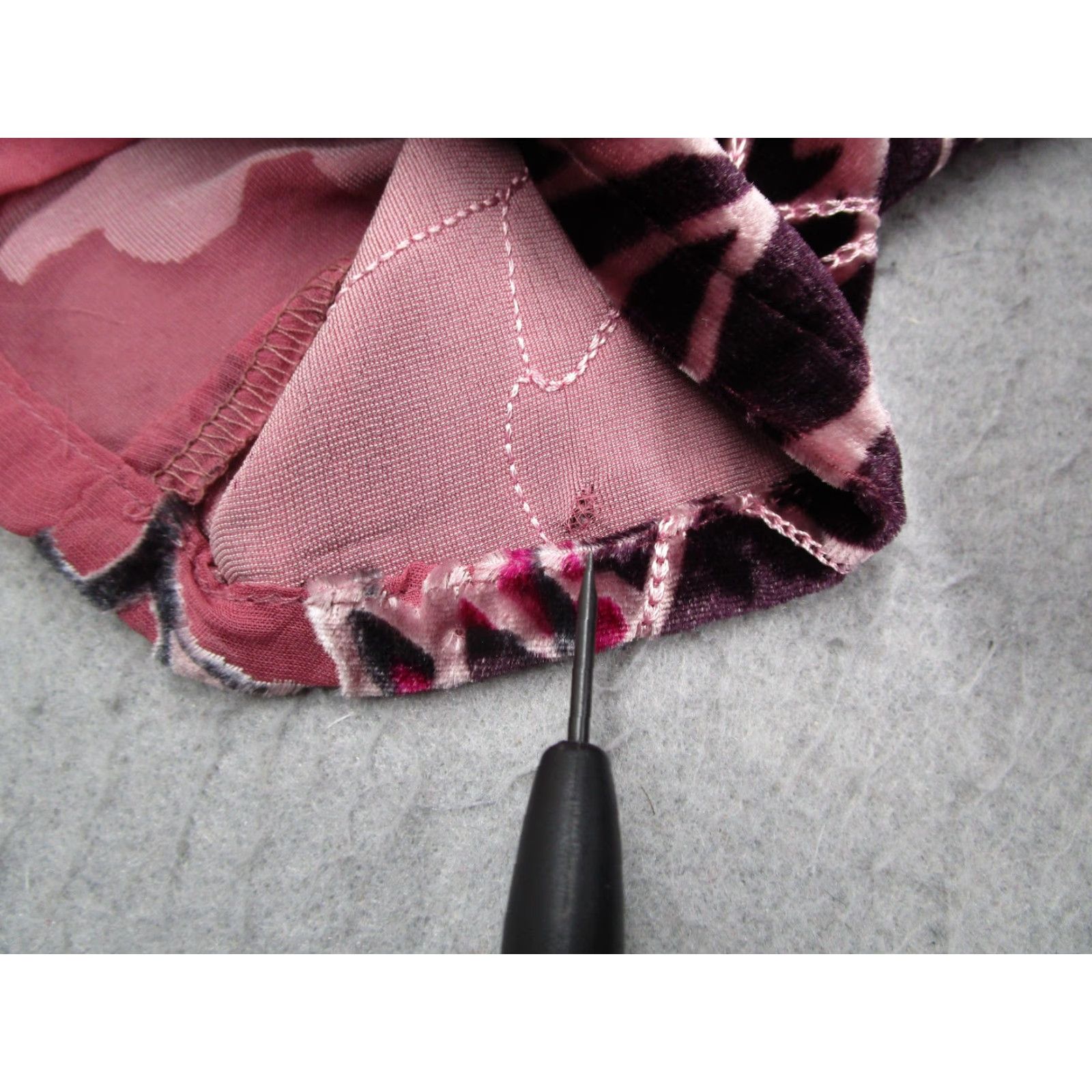 Velvet VINTAGE David Dart Collection Shirt Womens Small Pink Black Floral Velvet Burnout Silk Size S / US 4 / IT 40 - 5 Thumbnail