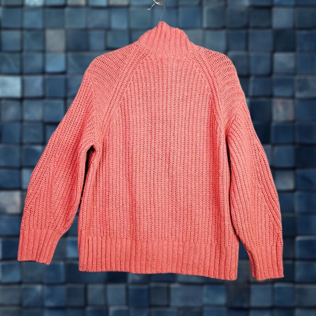 Anthropologie Anthropologie Women Sweater XXS Pink Chunky Knit Turtleneck Cozy Size XXS / US 00 / IT 34 - 1 Thumbnail