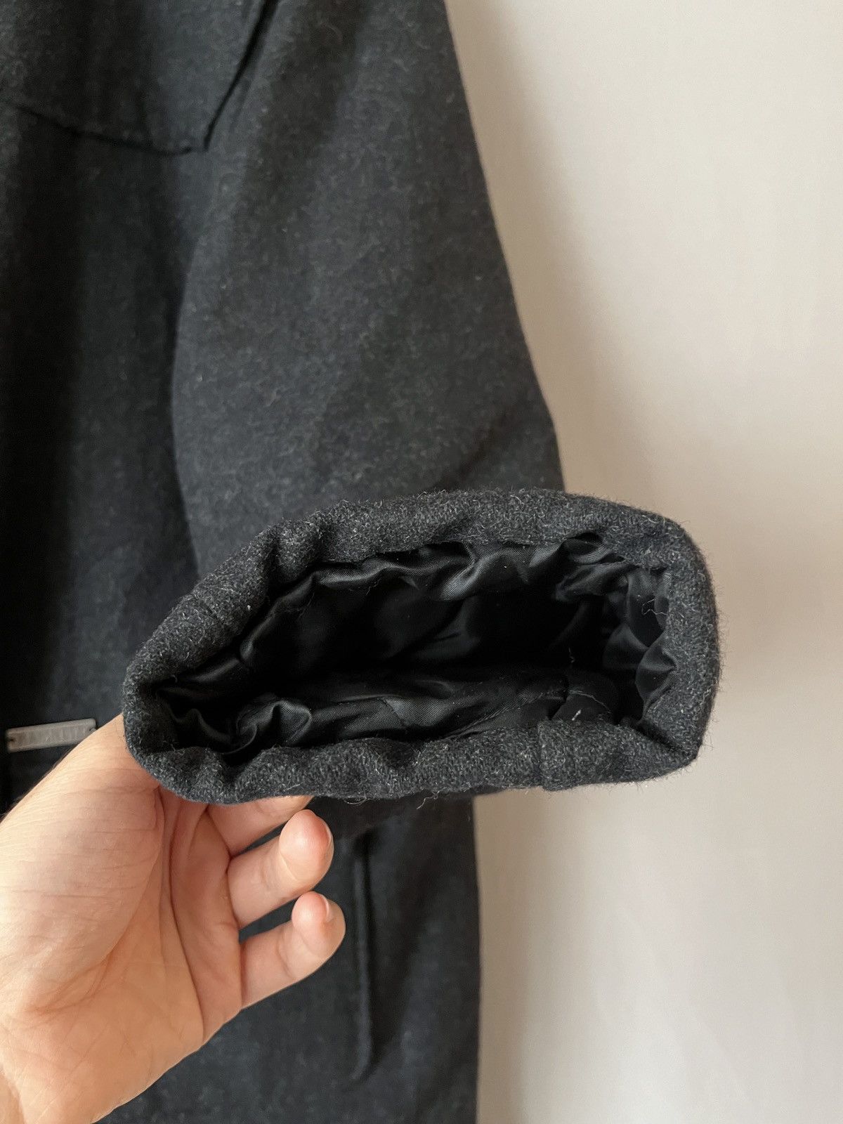 Katharine Hamnett London Katharine Hamnett Heavy Wool Gray Overcoat Duffle Coat Size US XL / EU 56 / 4 - 15 Thumbnail