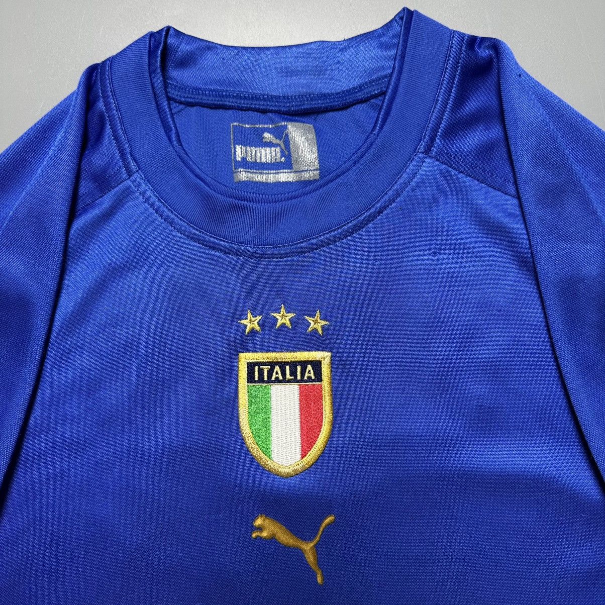 Puma ITALY PUMA 2004 EURO FOOTBALL SOCCER HOME JERSEY #10 BAGGIO Size US M / EU 48-50 / 2 - 5 Thumbnail