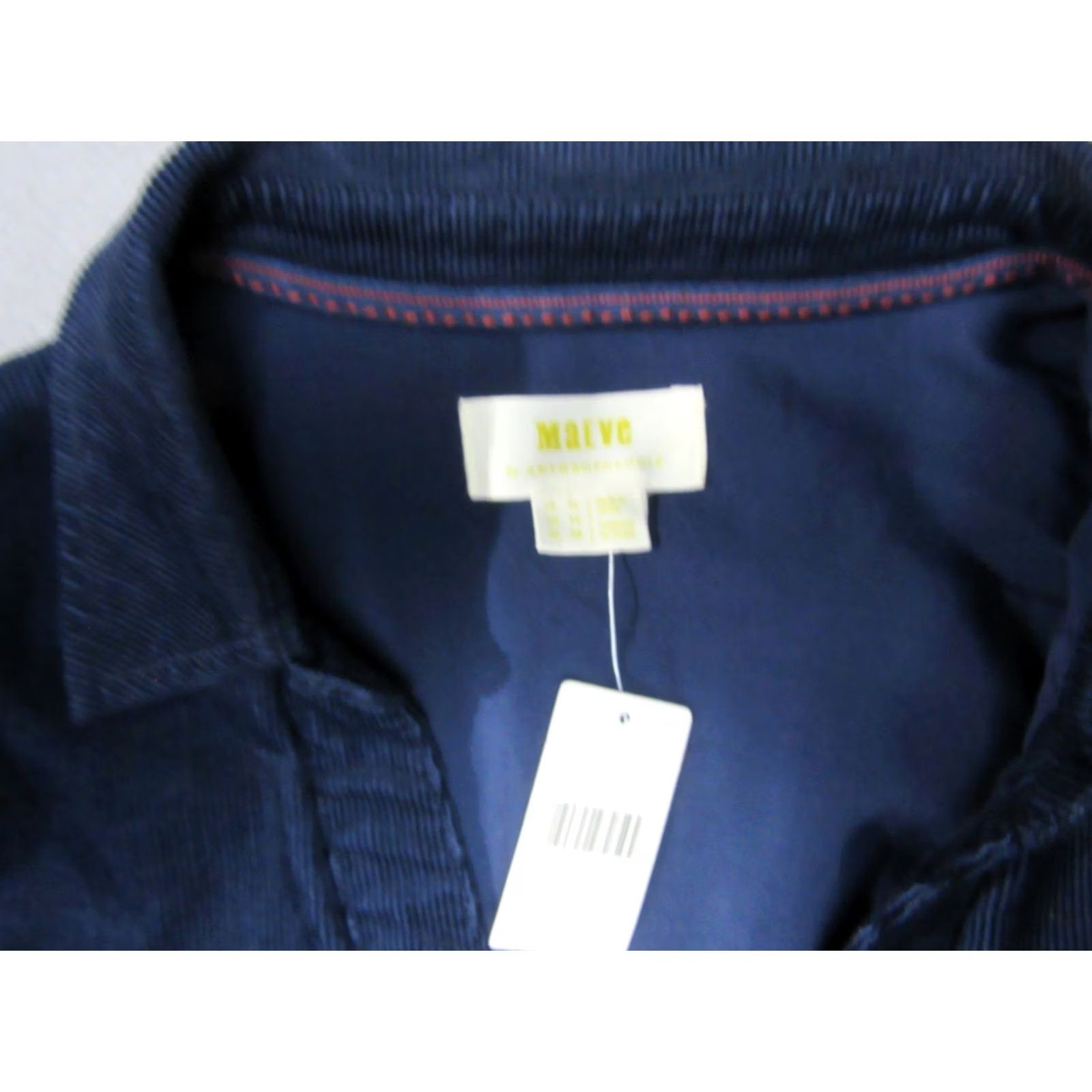Anthropologie Anthropologie Maeve Shirt Dress Womens 10 Blue Corduroy Front Tie Waist FlipCuff Size L / US 10 / IT 46 - 7 Thumbnail