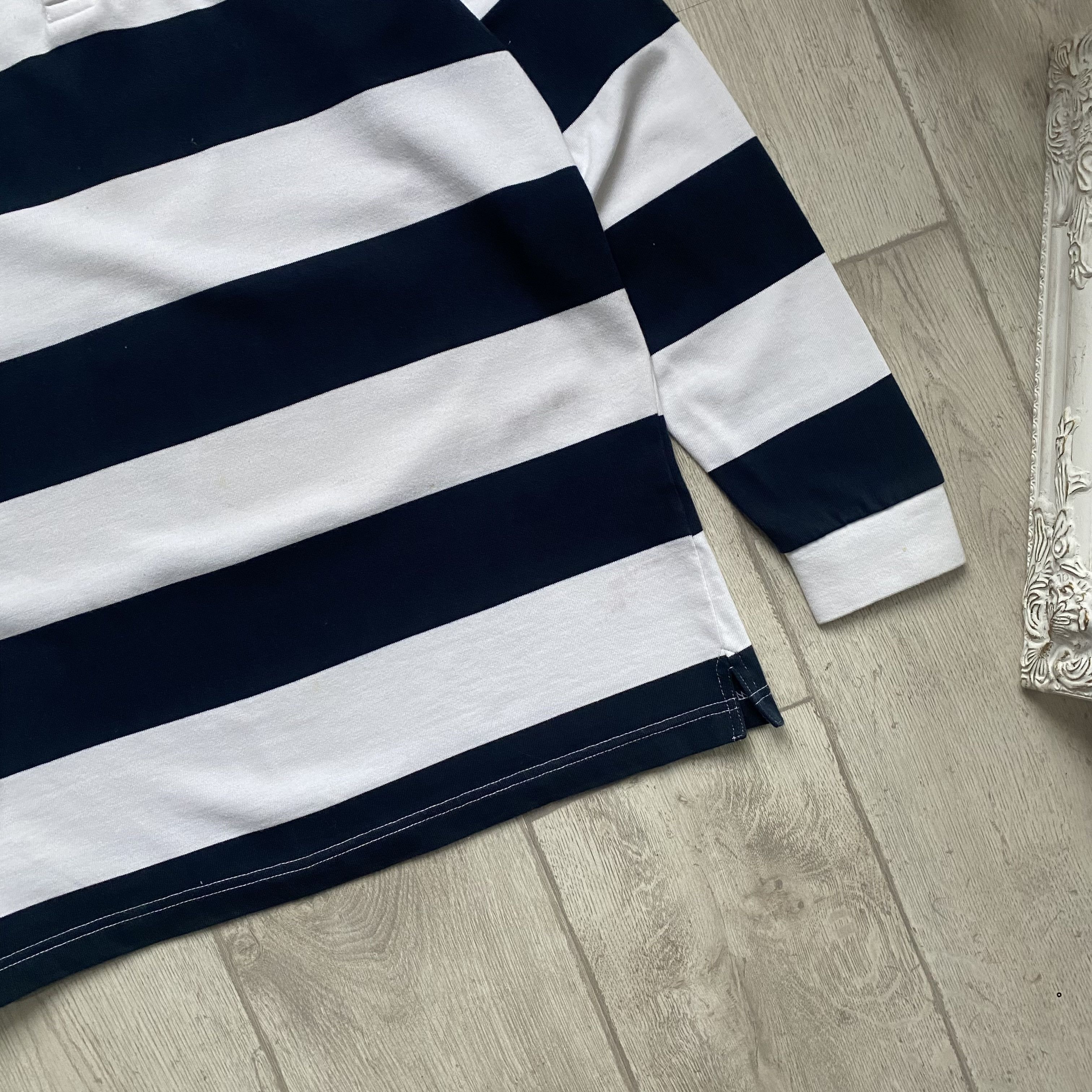 Cotton Traders 🏈 England Rugby jersey Polo Striped shirt Blockore Y2K Size US M / EU 48-50 / 2 - 3 Thumbnail