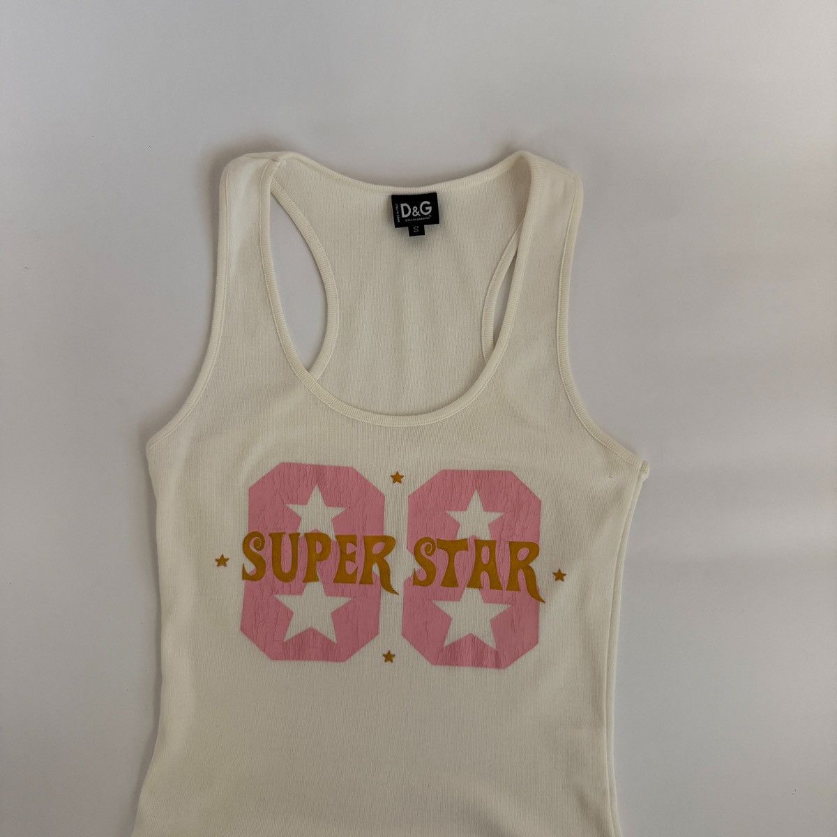 Dolce & Gabbana Archival 00s D&G "Super Star" Graphic Tank Top Size S / US 4 / IT 40 - 2 Thumbnail