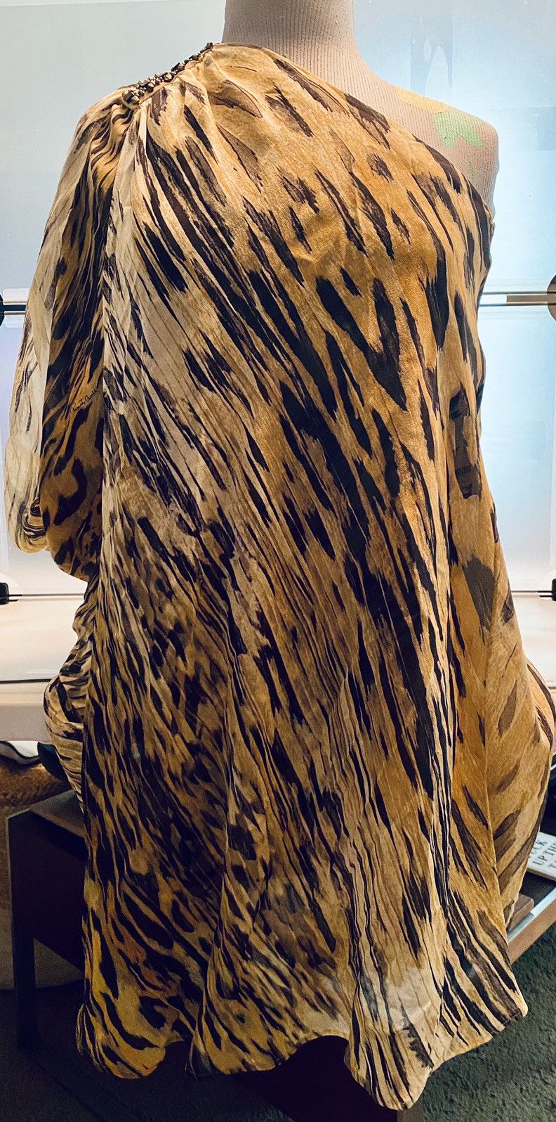 Roberto Cavalli Roberto Cavalli 🇮🇹 Foxy Lady Asymétrique Vert Léopard NWT Size XS / US 0-2 / IT 36-38 - 23 Thumbnail