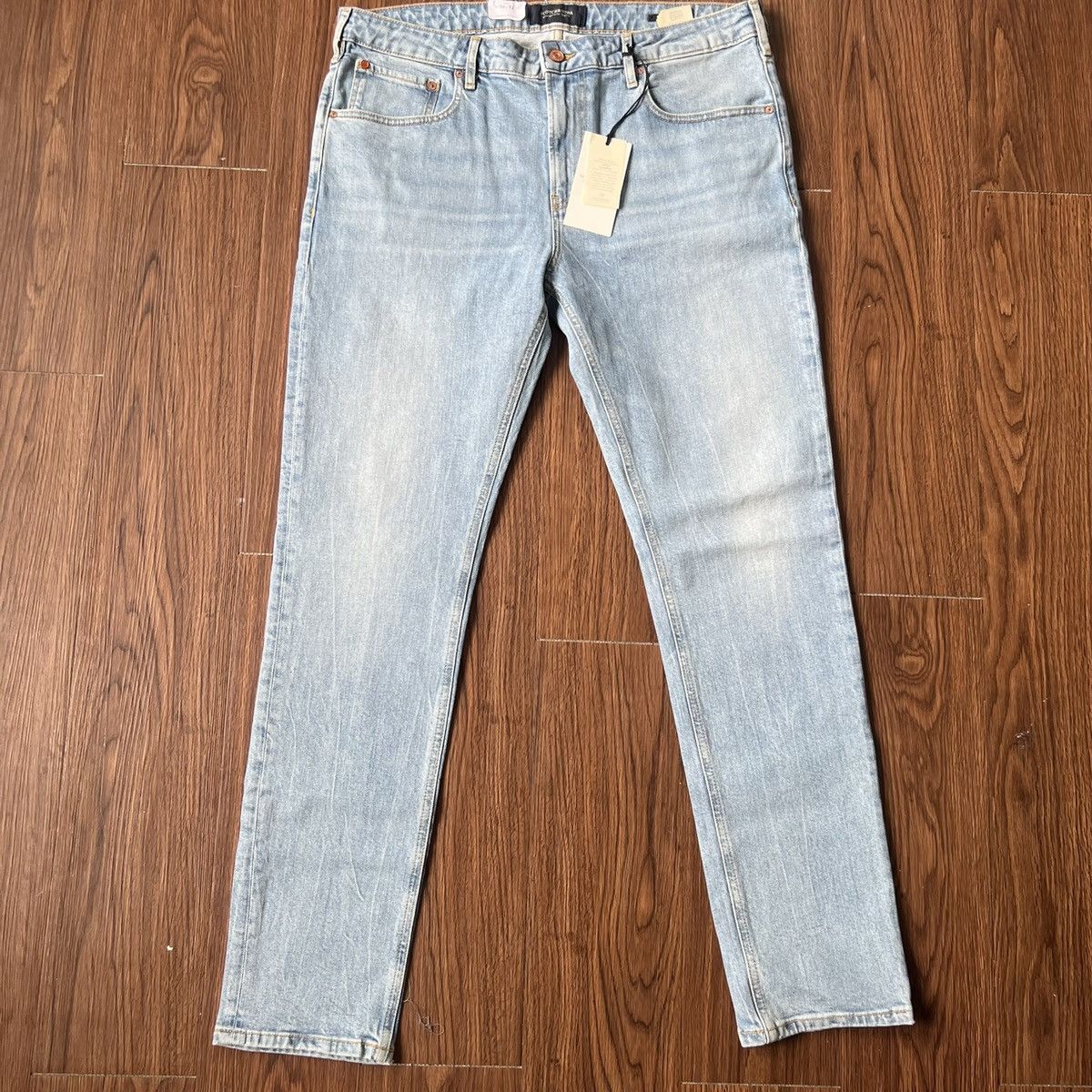 image of Scotch Soda Scotch And Soda Skim Light Blue Denim Jean, Men's (Size 36)