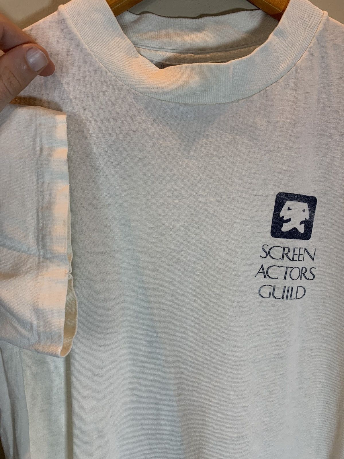 Vintage *RARE* Vintage Screen Actors Guild SAG Single Stitch T-Shirt Size US S / EU 44-46 / 1 - 4 Thumbnail