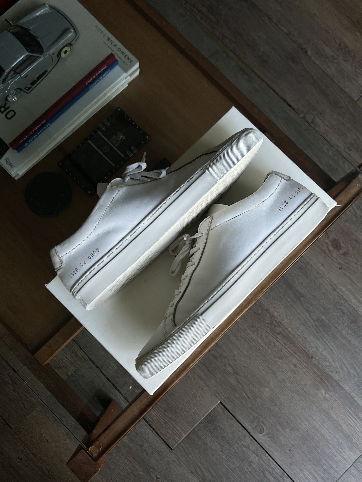 image of Common Projects - Achilles Low Top Sneakers (White), Men's (Size 9)