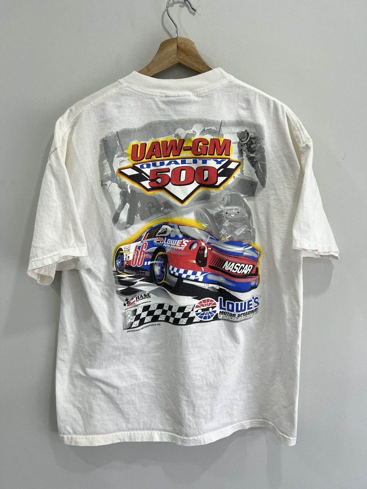 Vintage Vintage Uaw Gm 500 Racing Tee Shirt Size US L / EU 52-54 / 3 - 2 Thumbnail