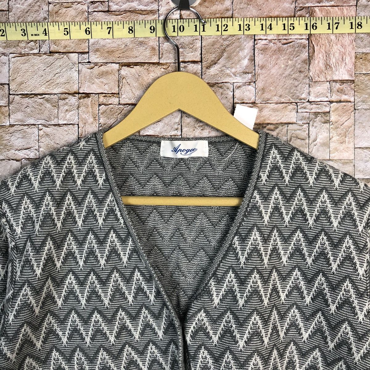 Japanese Brand Apogee Grey Cardigan vintage japan #A487 Size US L / EU 52-54 / 3 - 4 Thumbnail