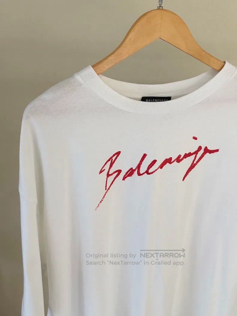 Balenciaga Balenciaga Red letter printed T-shirt Size US S / EU 44-46 / 1 - 5 Thumbnail