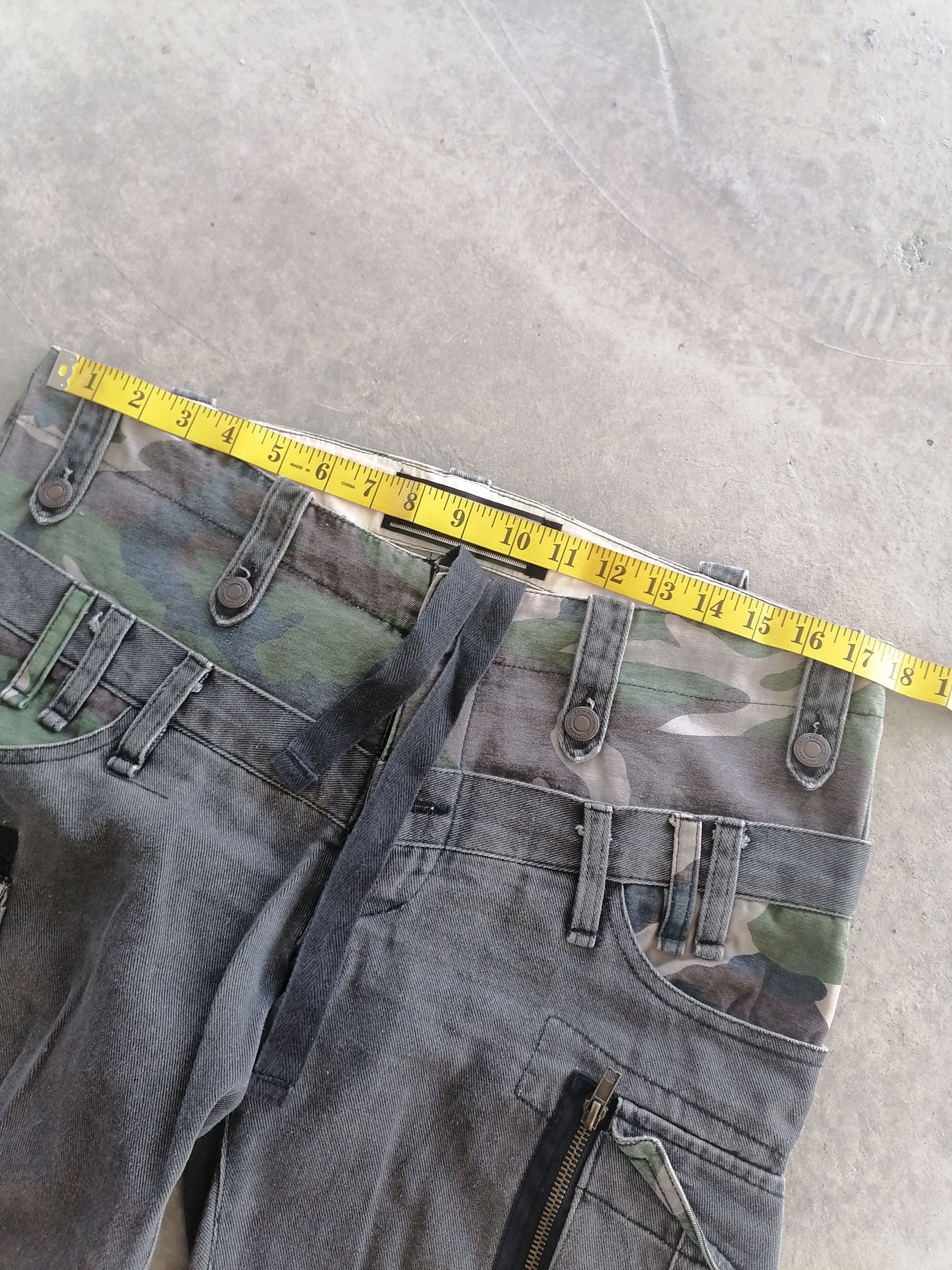 20471120 × Hysteric Glamour Breathmint Double Waist Low Rise Tactical Cargo Pants Size US 33 - 12 Thumbnail