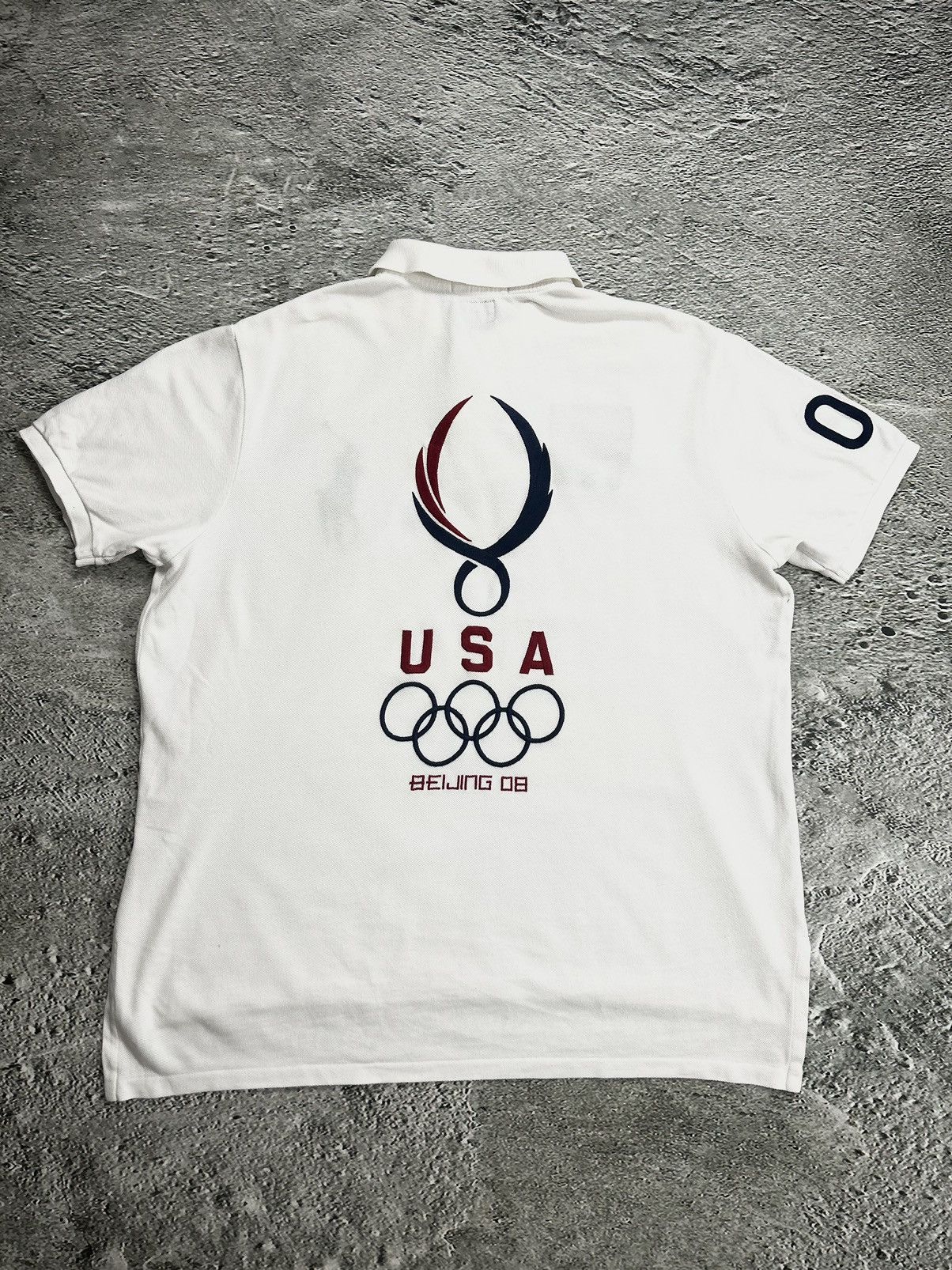 Polo Ralph Lauren Chief Keef Polo Ralph Lauren white USA Beijing Olympics 2008 Size US XL / EU 56 / 4 - 7 Thumbnail