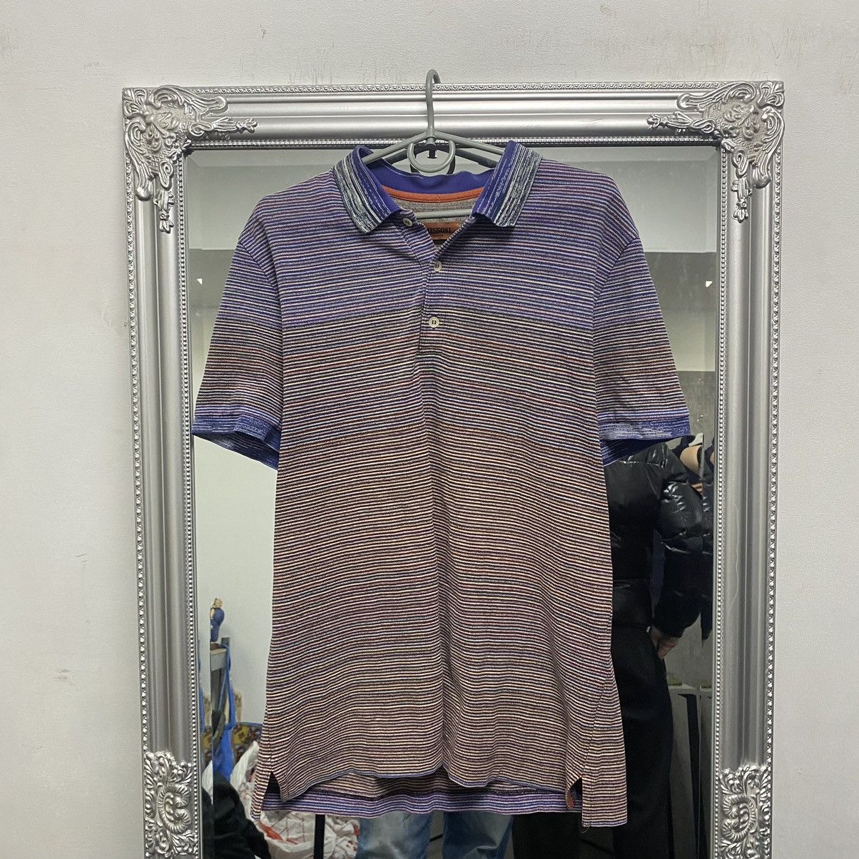 Missoni Missoni Striper Polo T-Shirt Vintage Size US L / EU 52-54 / 3 - 1 Thumbnail