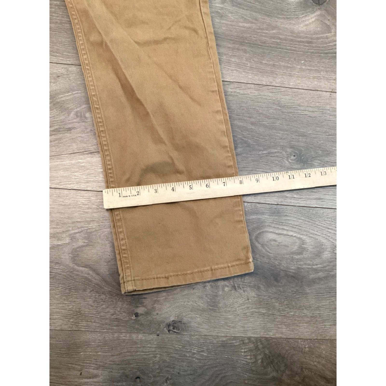 Levi's Levi's Jeans 502 Slim Straight Men Brown Khaki Denim 36 Regular Button Closure 5-Pocket Classic Comfort Fit Mens Size US 36 / EU 52 - 4 Thumbnail