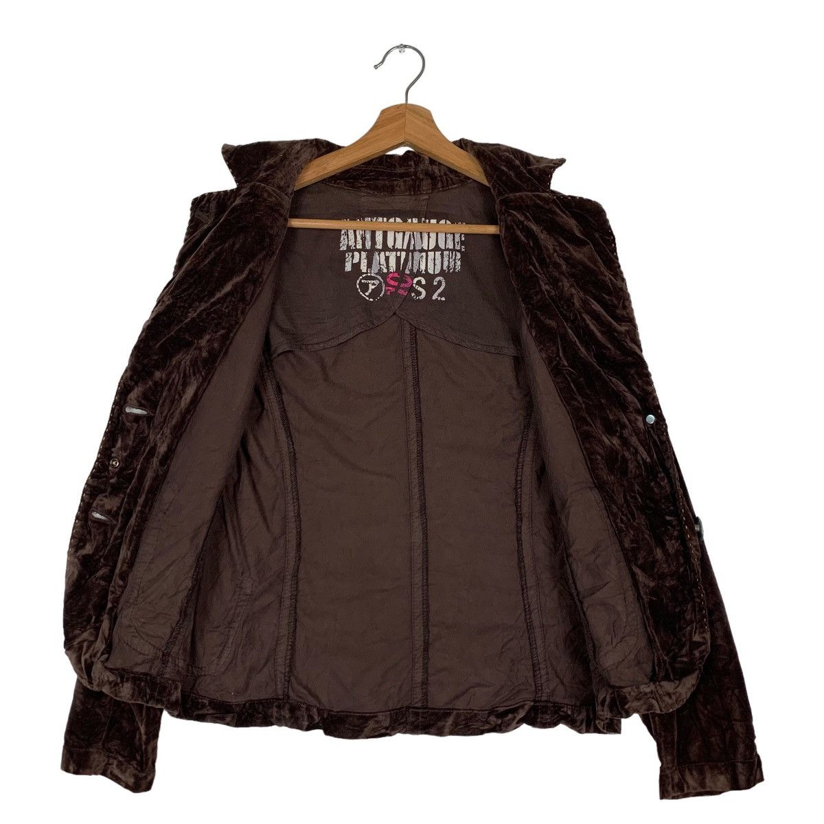 Japanese Brand ANTGAUGE PLATINUM Punk Velvet Casual Jacket #0006-C1 Size S / US 4 / IT 40 - 13 Thumbnail