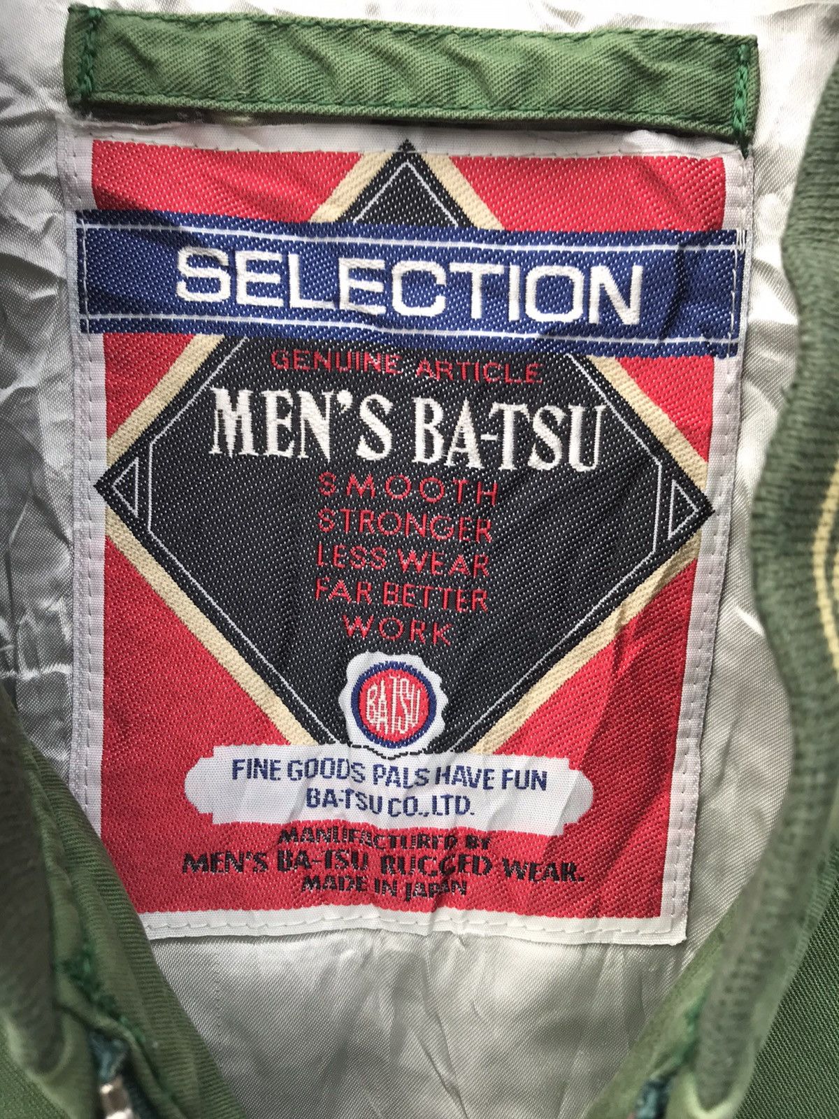 Japanese Brand Japan Streetwear Men’s Ba-tsu Spellout Sun Faded Jacket Size US M / EU 48-50 / 2 - 4 Thumbnail