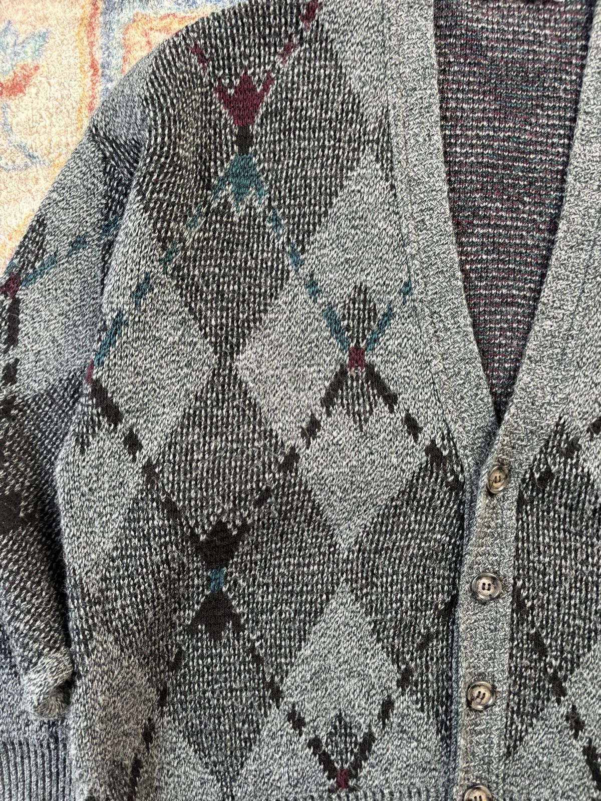 Jantzen Vintage Jantzen Diamond Cardigan Sweater Large Size US L / EU 52-54 / 3 - 4 Thumbnail