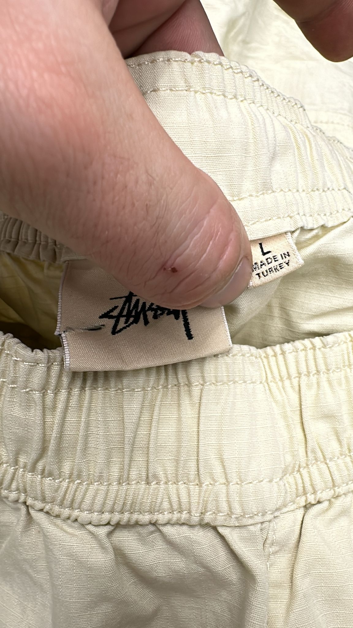 Stussy × Vintage Stussy Ripstop Cargo Beach Pant Cream Size Large Size US 34 / EU 50 - 6 Thumbnail