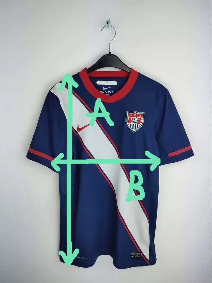 Nike USA 2010-11 Away FOOTBALL Kit SHIRT SOCCER JERSEY Size S Size US S / EU 44-46 / 1 - 6 Thumbnail