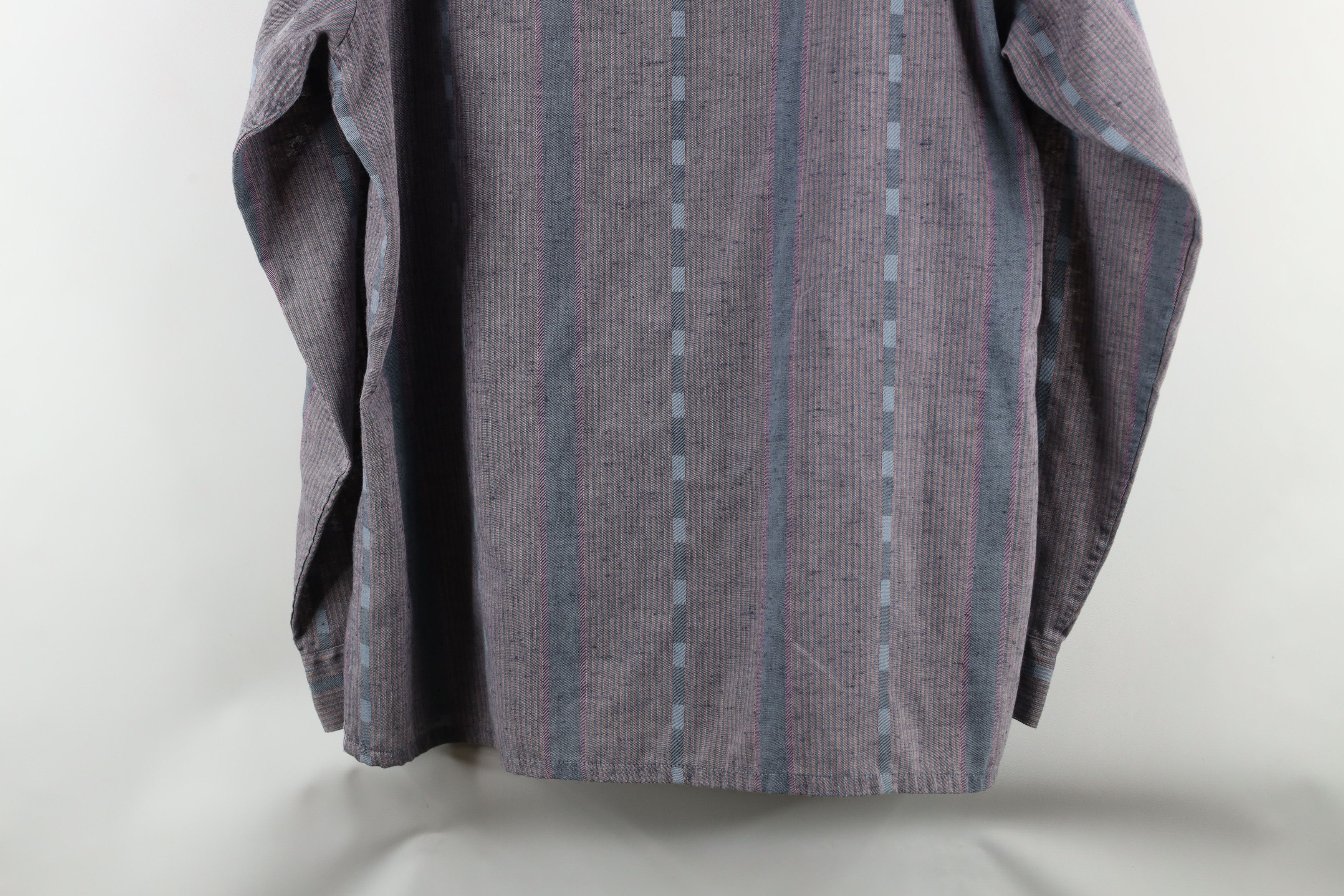 Vintage Vintage 90s Streetwear Block Collared Button Shirt Pink Size US XL / EU 56 / 4 - 12 Thumbnail