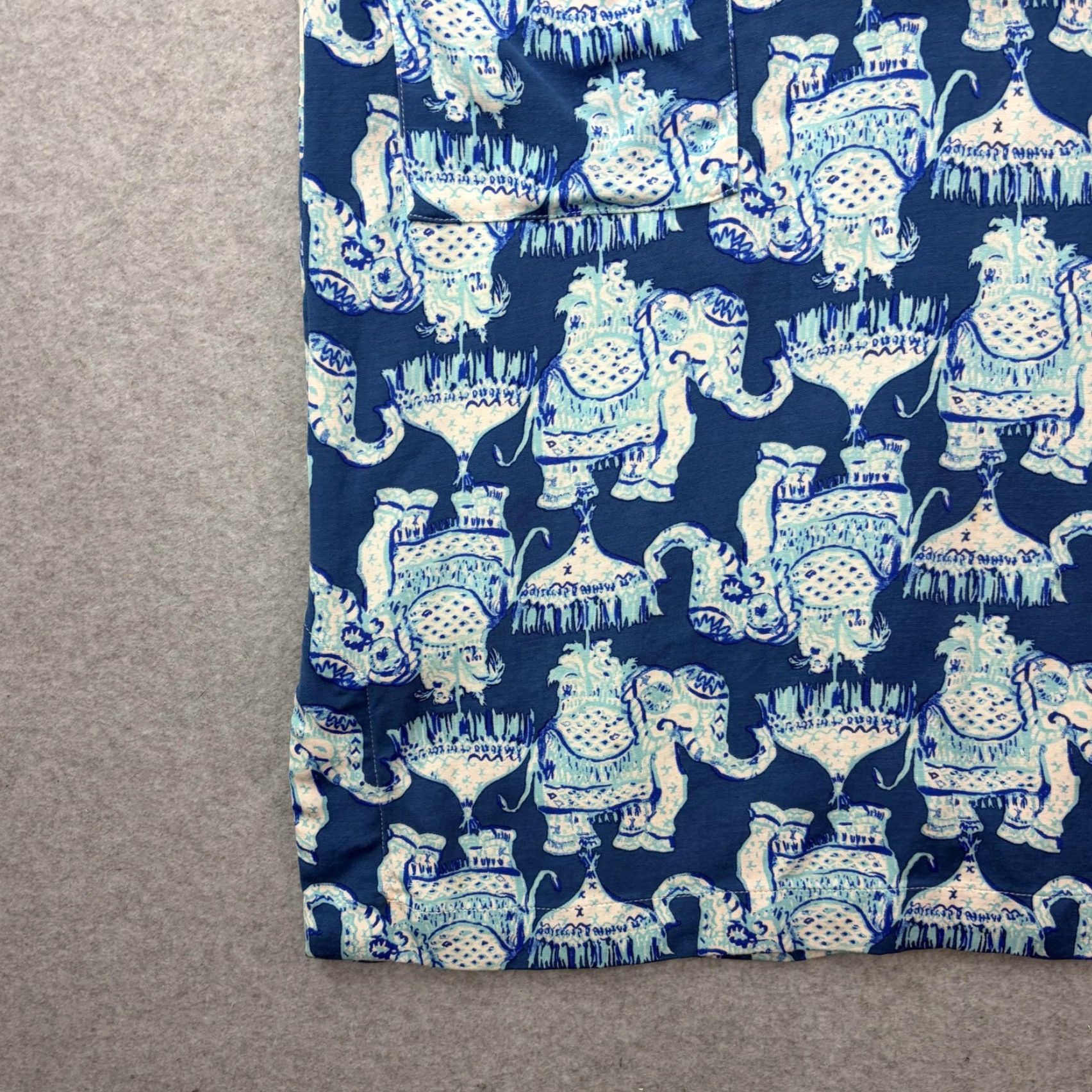 Lilly Pulitzer VINTAGE Lilly Pulitzer Dress Womens 2 Shift Sleeveless elephant Print Blue Pink Trim Natal Size XS / US 0-2 / IT 36-38 - 6 Thumbnail