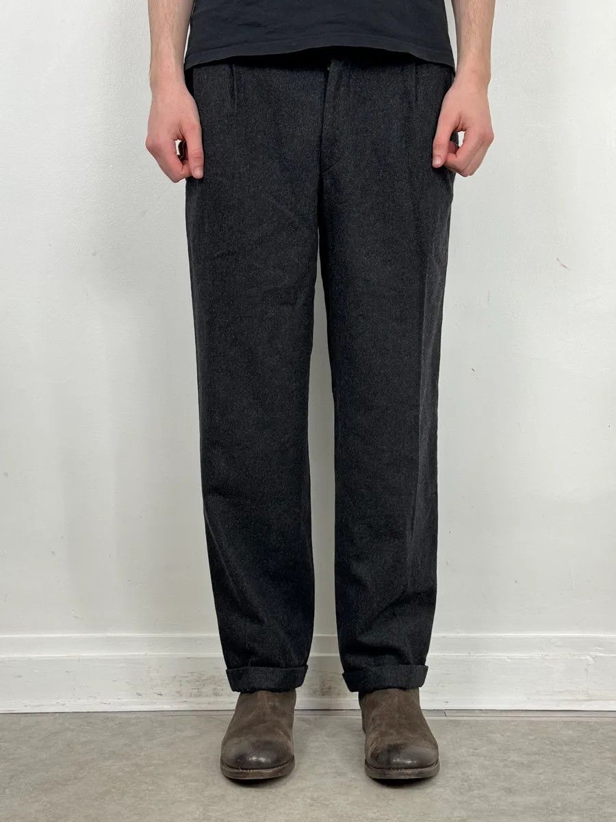 Gianfranco Ferre 2000s Gianfranco Ferré Dark Grey Wool Tailored Pants Size US 34 / EU 50 - 2 Thumbnail