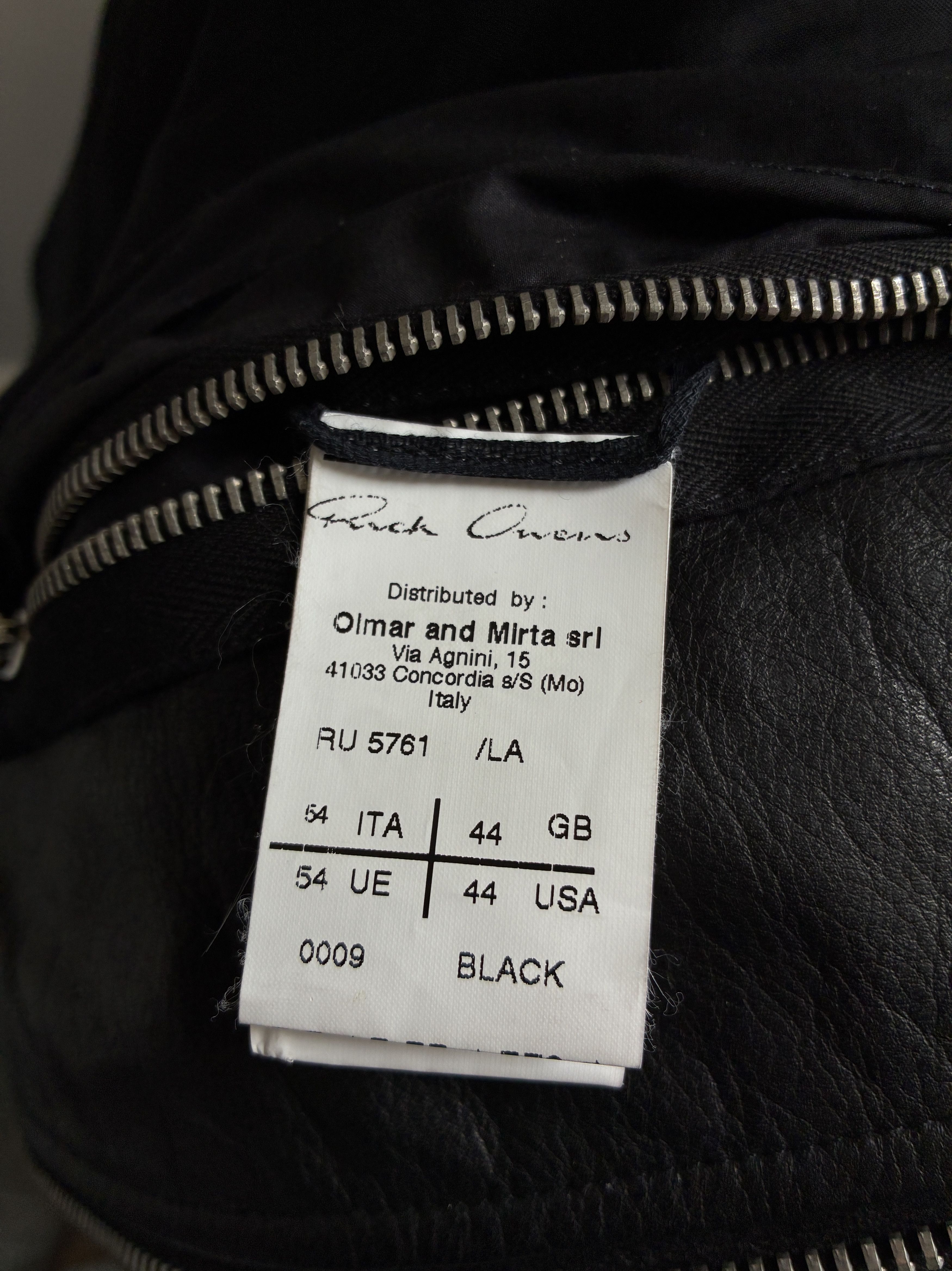 Rick Owens Intarsia Cow's Leather Jacket (Olmar & Mirta era) Size US L / EU 52-54 / 3 - 3 Thumbnail