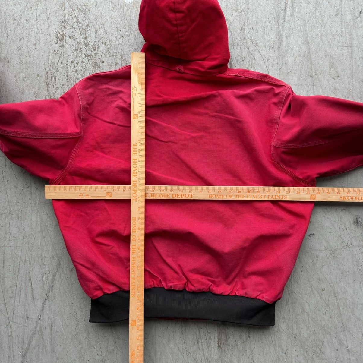 Carhartt × Vintage Vintage 90s Carhartt Hooded Crimson Red Jacket Sz XXL Size US XL / EU 56 / 4 - 5 Thumbnail
