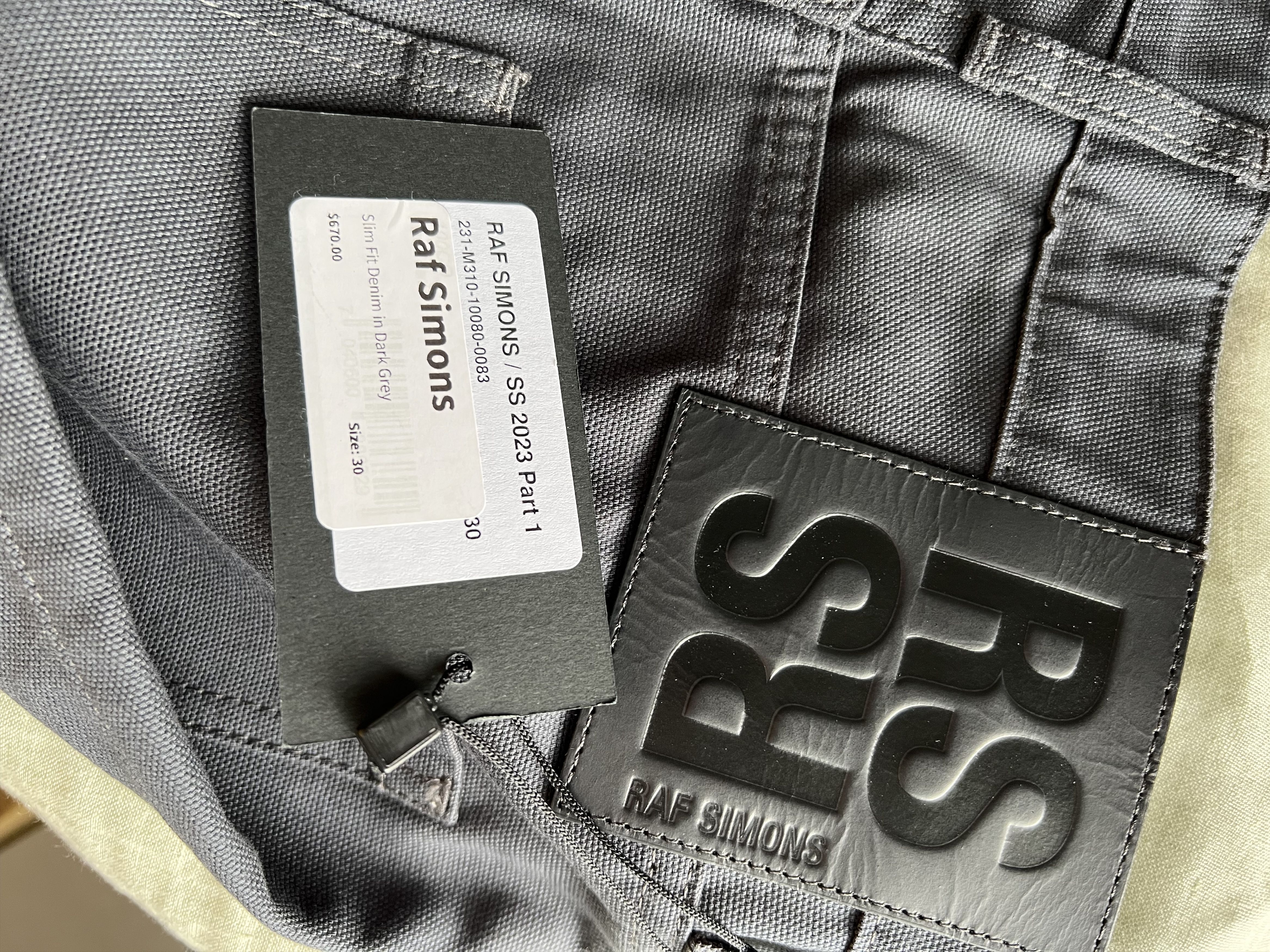 Raf Simons Raf Simons Slim Fit Denim in Dark Grey Size US 30 / EU 46 - 7 Thumbnail