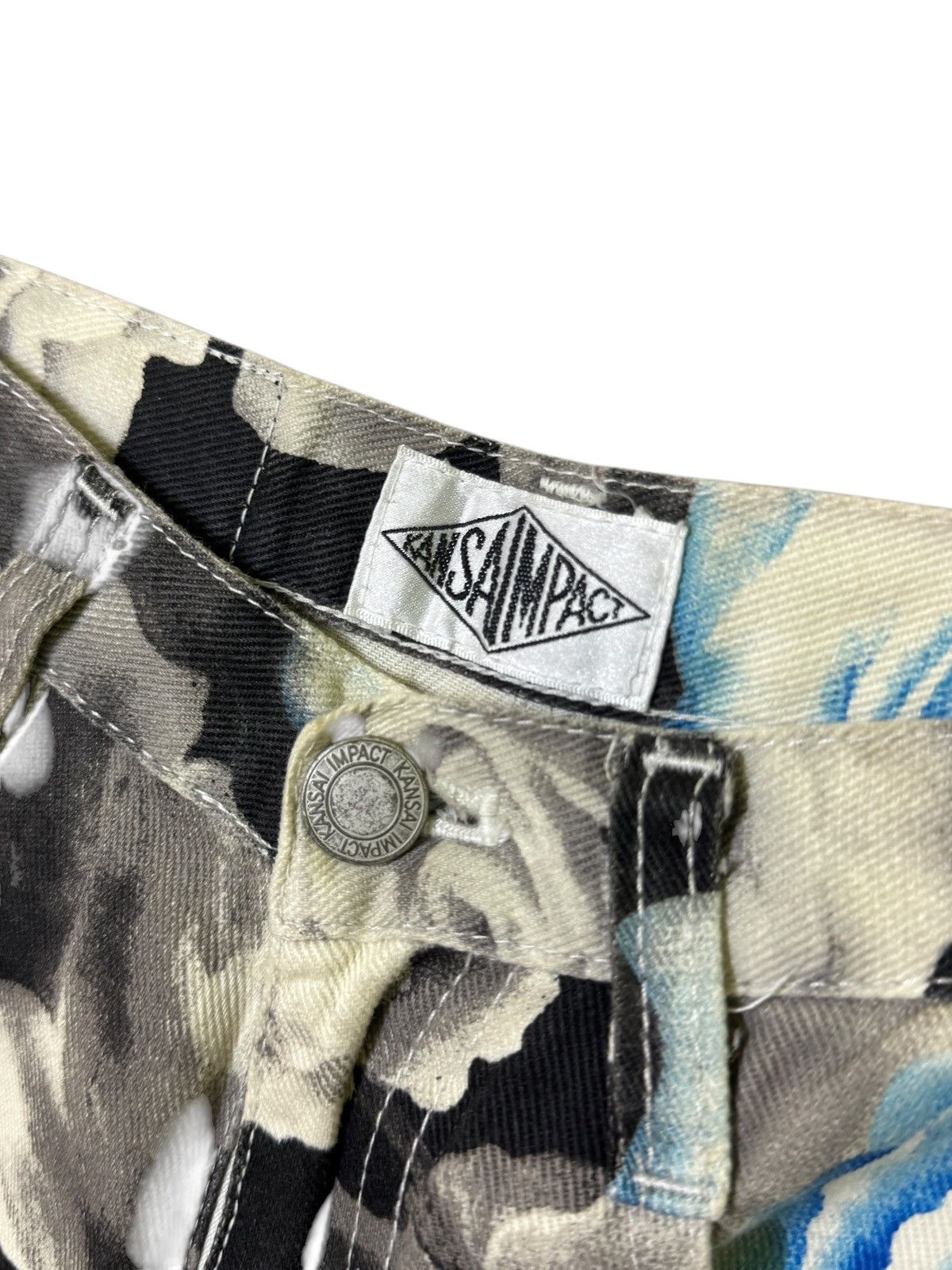 Japanese Brand FLARED KANSAI IMPACT FLOWER FULL PRINTED BOOT CUT PANT Size 24" / US 00 / IT 34 - 9 Thumbnail
