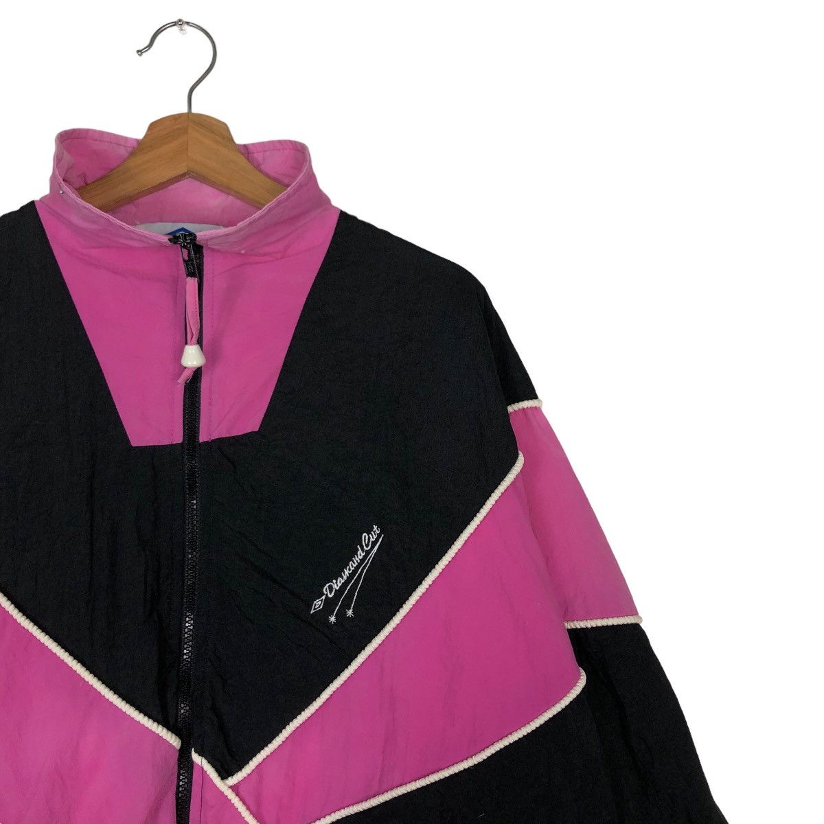 Japanese Brand 🔥Vtg Bomber Jacket Nylon Diamond Cut By Umbro Rare Design Size US M / EU 48-50 / 2 - 6 Thumbnail