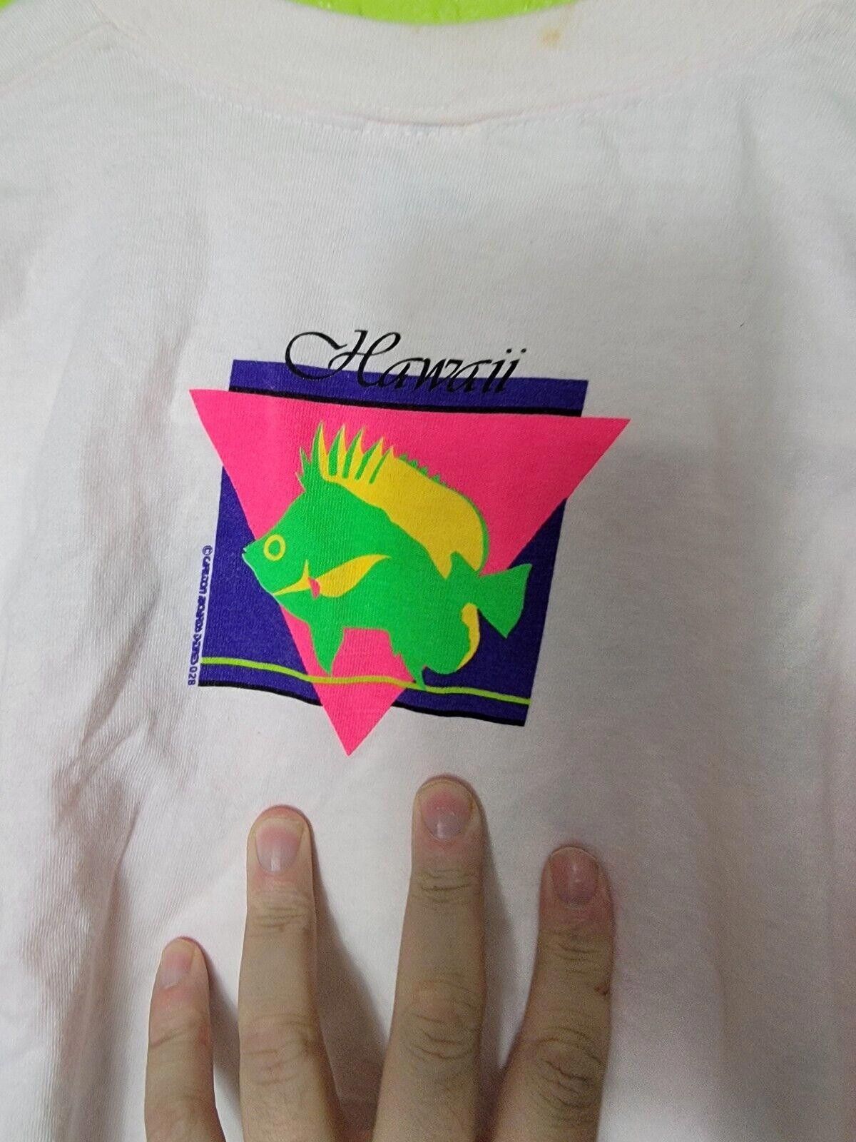 Other Vintage 80s Crazy Shirts Hawaii Pink Maui Fish Single Stitch Size US L / EU 52-54 / 3 - 9 Thumbnail