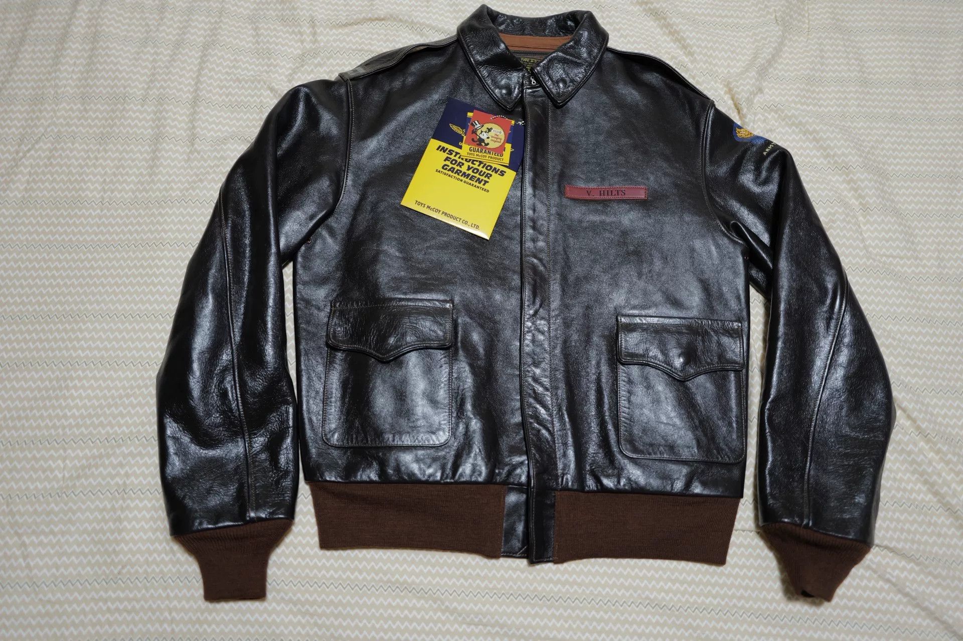 TOYS McCOY Toys McCoy A2 Leather Jacket Size US XS / EU 42 / 0 - 1 Thumbnail