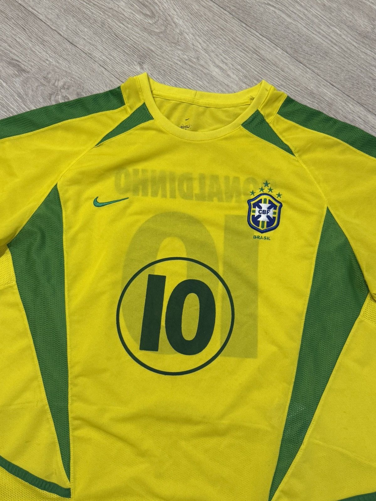 Nike × Vintage 🔷Rare Vintage Nike Brazil Ronaldinho #10 Soccer jersey🔷 Size US XL / EU 56 / 4 - 3 Thumbnail