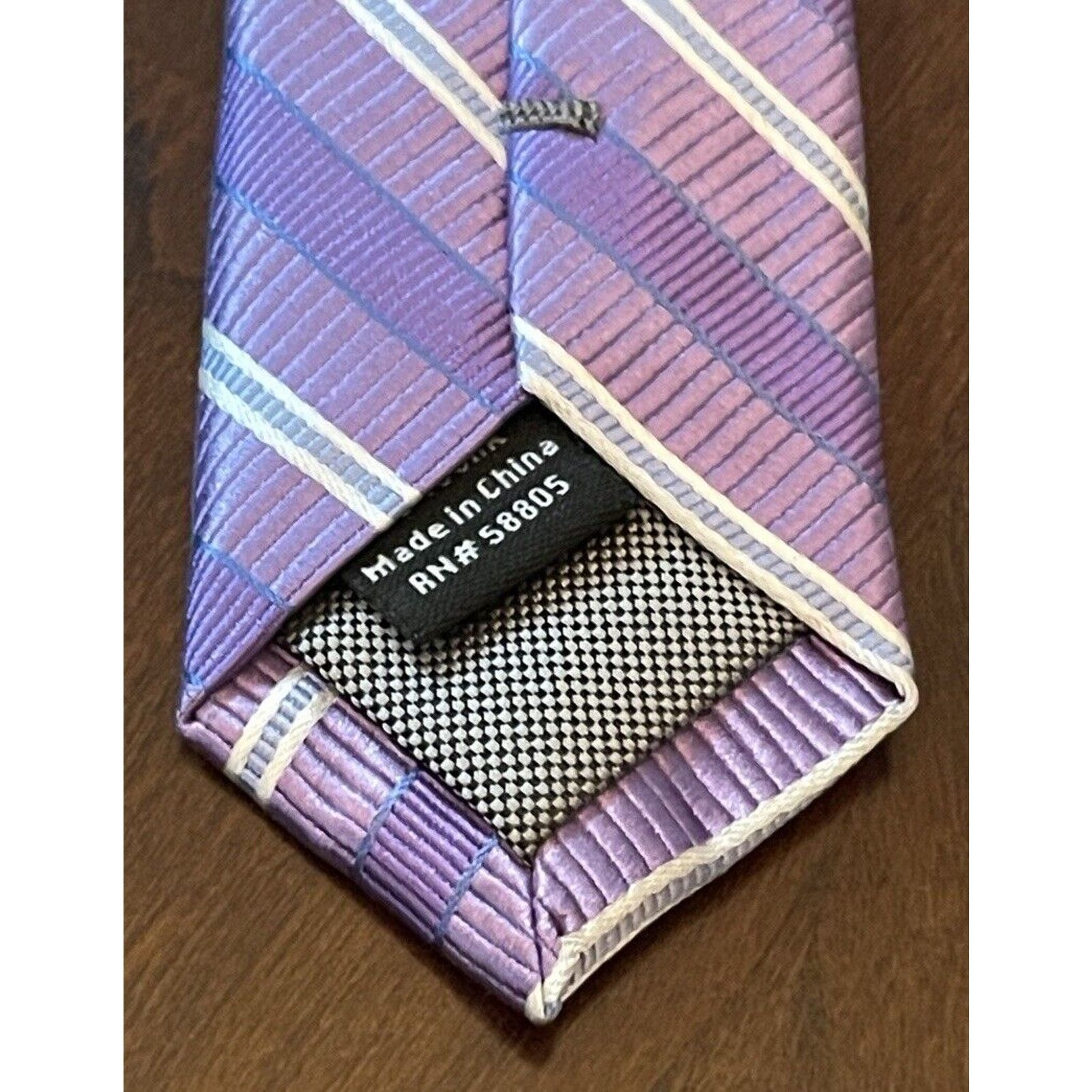 Other Rochester Purple Blue 100% Silk Made In China Long Size ONE SIZE - 7 Thumbnail