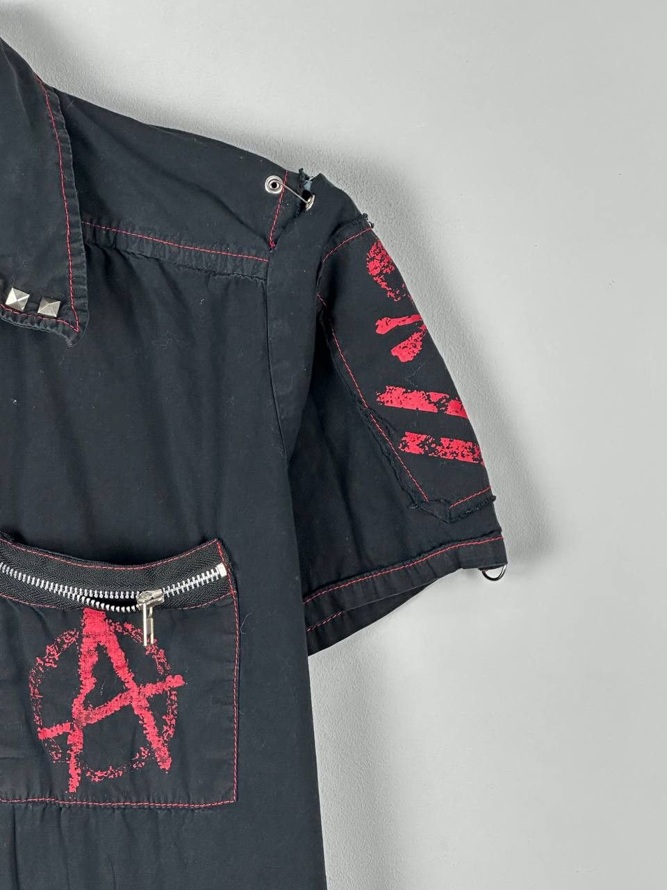 Japanese Brand Gothic Grunge Anarchy Punk Short Sleeve Shirt Size US M / EU 48-50 / 2 - 5 Thumbnail