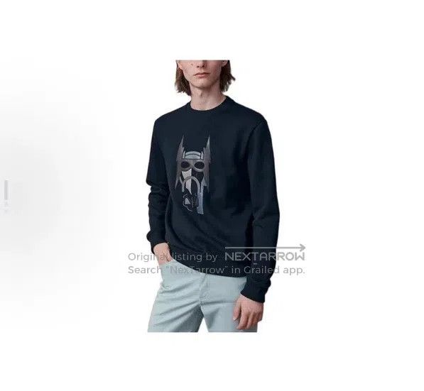 Hermes Hermes Abstract Pattern Patched Navy Blue Sweatshirt Size US L / EU 52-54 / 3 - 8 Thumbnail