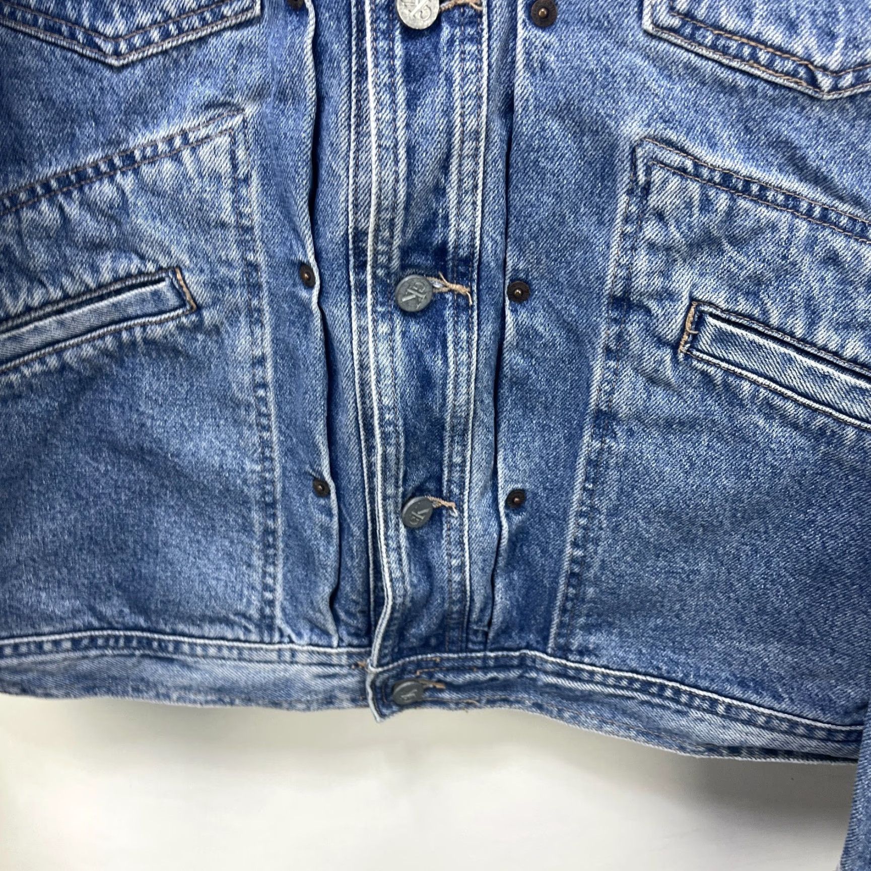Calvin Klein VINTAGE 90s Calvin Klein Denim Jacket XL Mens Size US 36 / EU 52 - 6 Thumbnail
