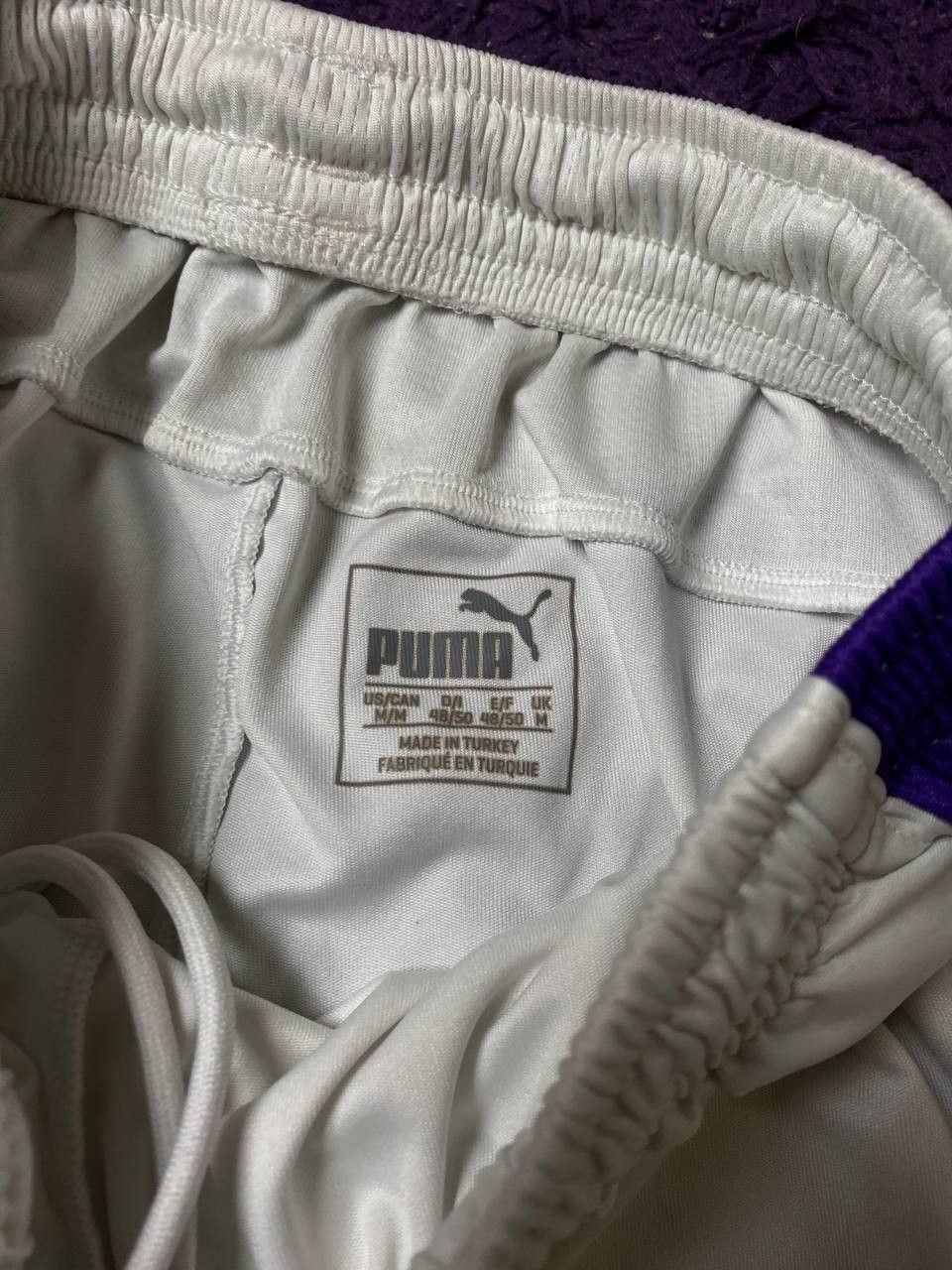 Puma × Vintage Puma vintage white shorts retro big print 90s y2k Size US 32 / EU 48 - 2 Thumbnail